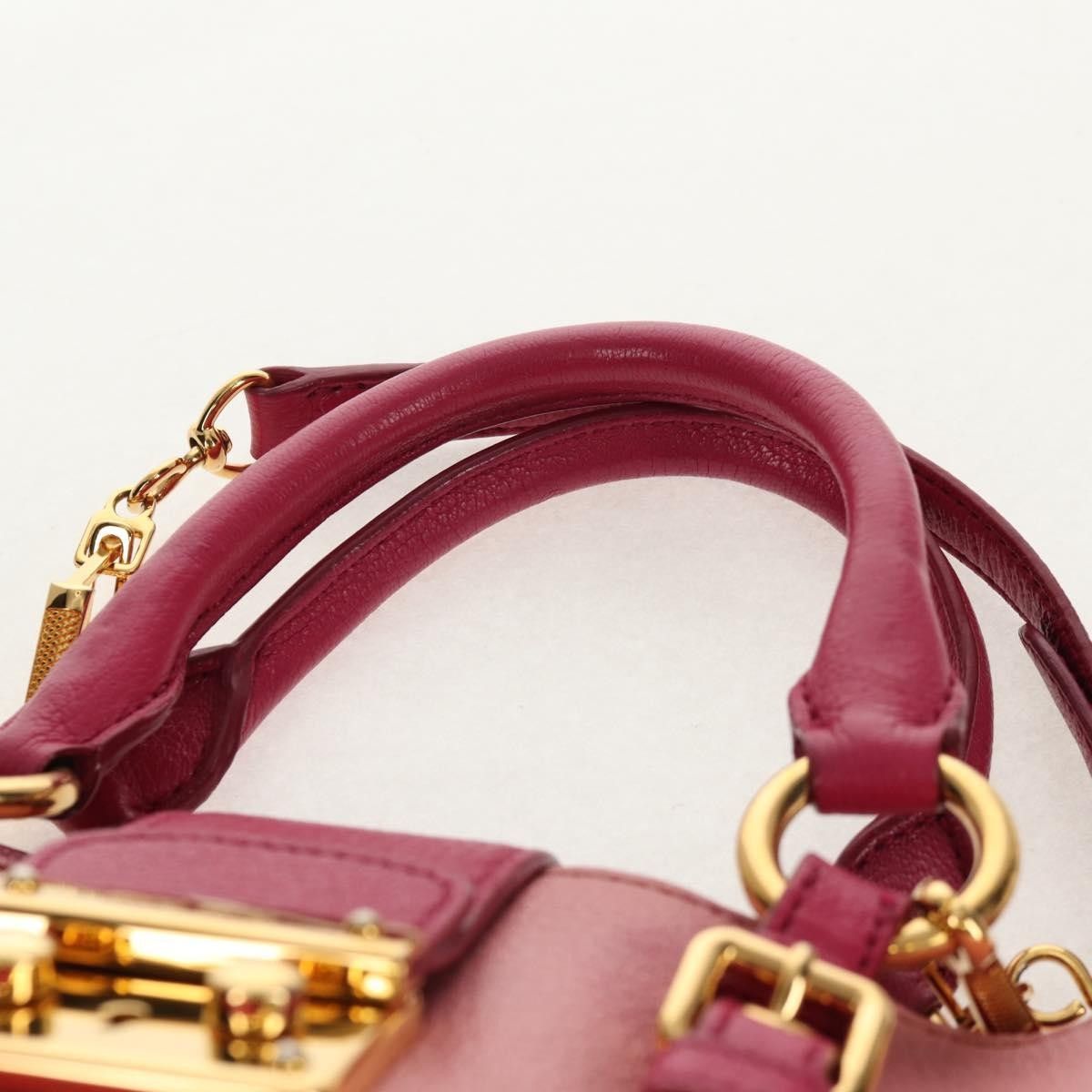 Miu Miu Miu Miu Madras Convertible Lock Tote Leather Size ONE SIZE - 20 Thumbnail
