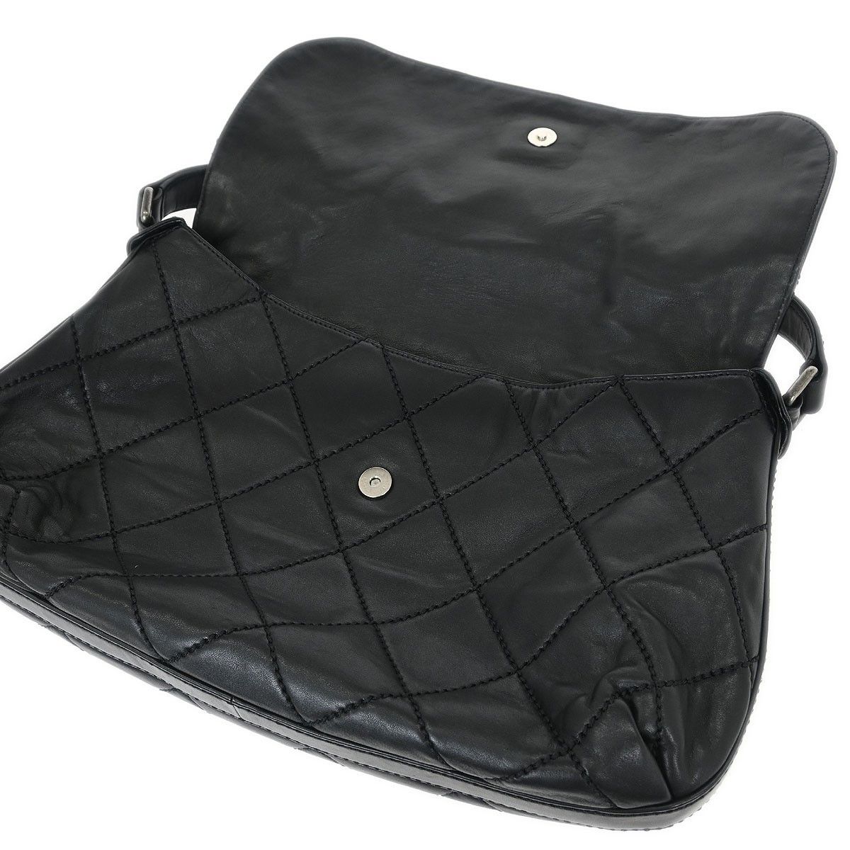 Chanel Chanel Wild Stitch Flap Shoulder Bag Quilted Lambskin Size ONE SIZE - 8 Thumbnail