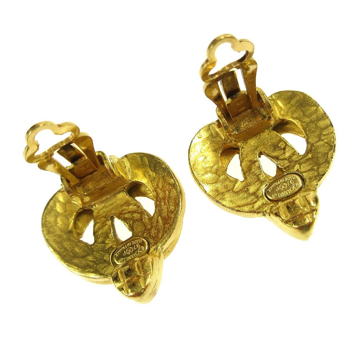 Chanel Chanel Vintage CC Heart Clip-On Metal Size ONE SIZE - 3 Thumbnail