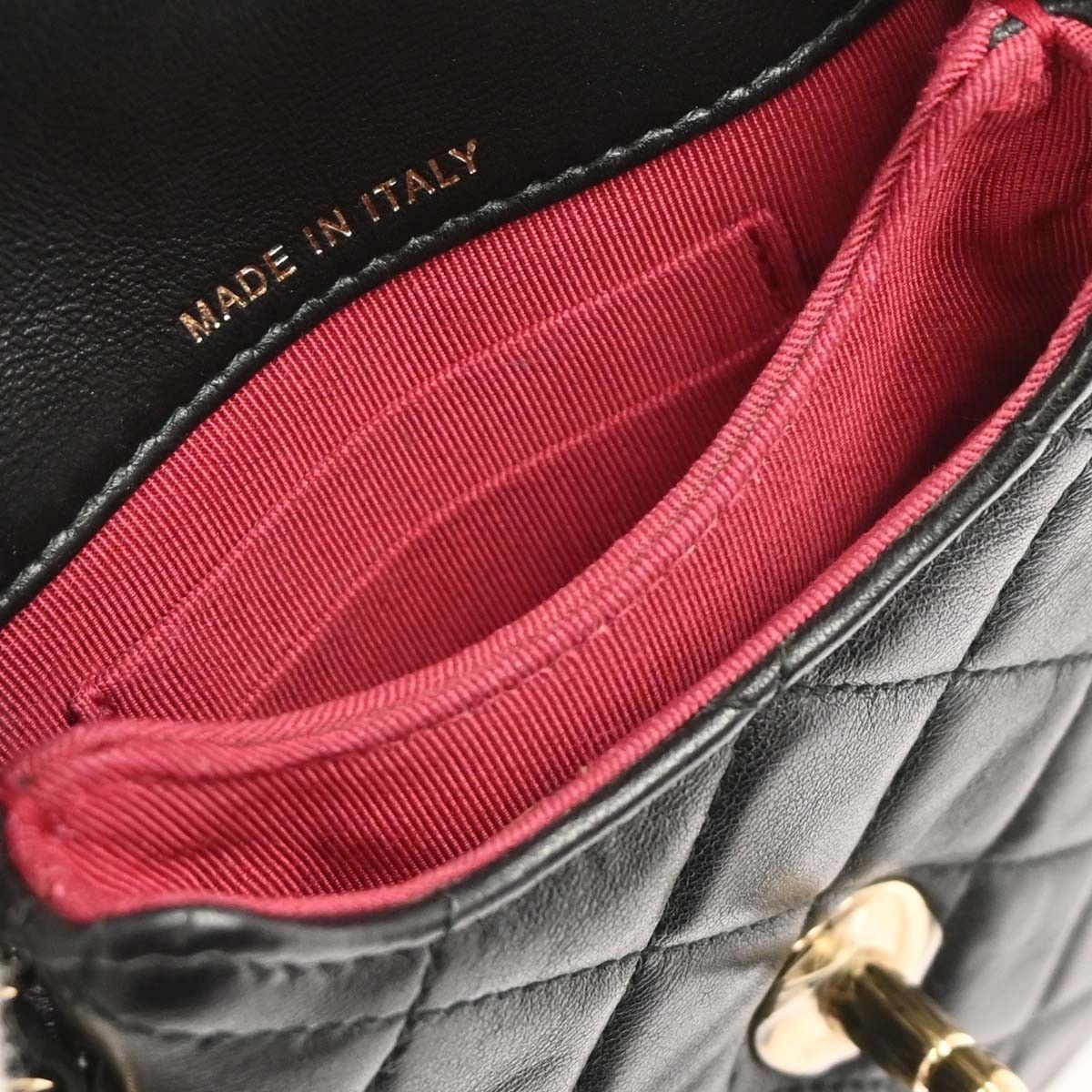 Chanel Chanel Chain Around Phone Holder Box Crossbody Quilted Lambskin Size ONE SIZE - 5 Thumbnail