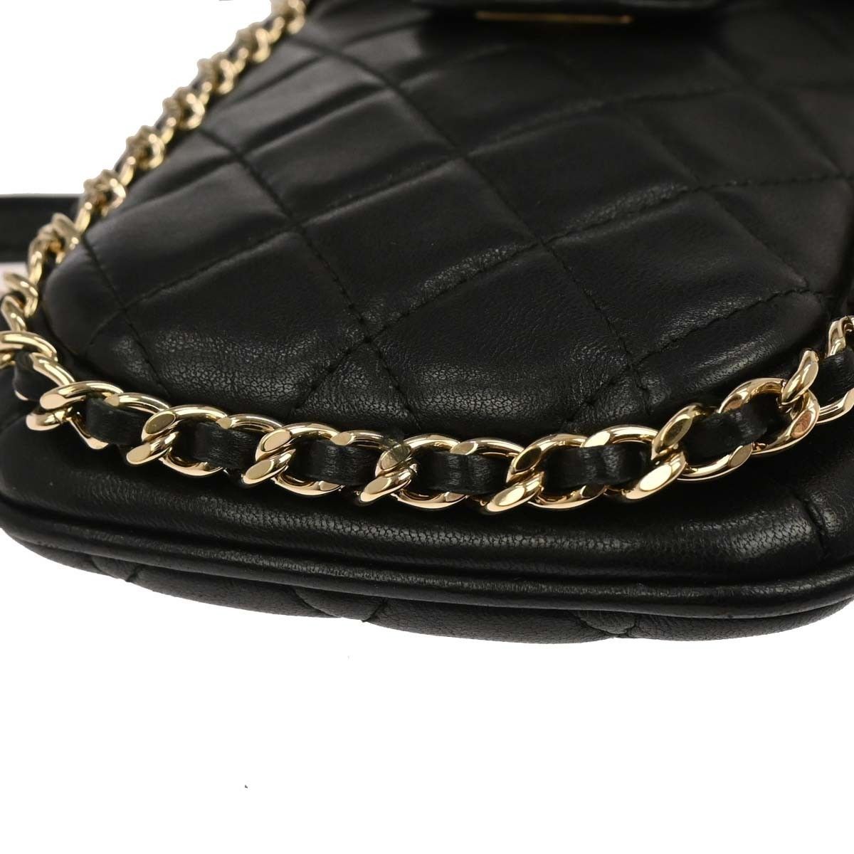 Chanel Chanel Chain Around Phone Holder Box Crossbody Quilted Lambskin Size ONE SIZE - 8 Thumbnail