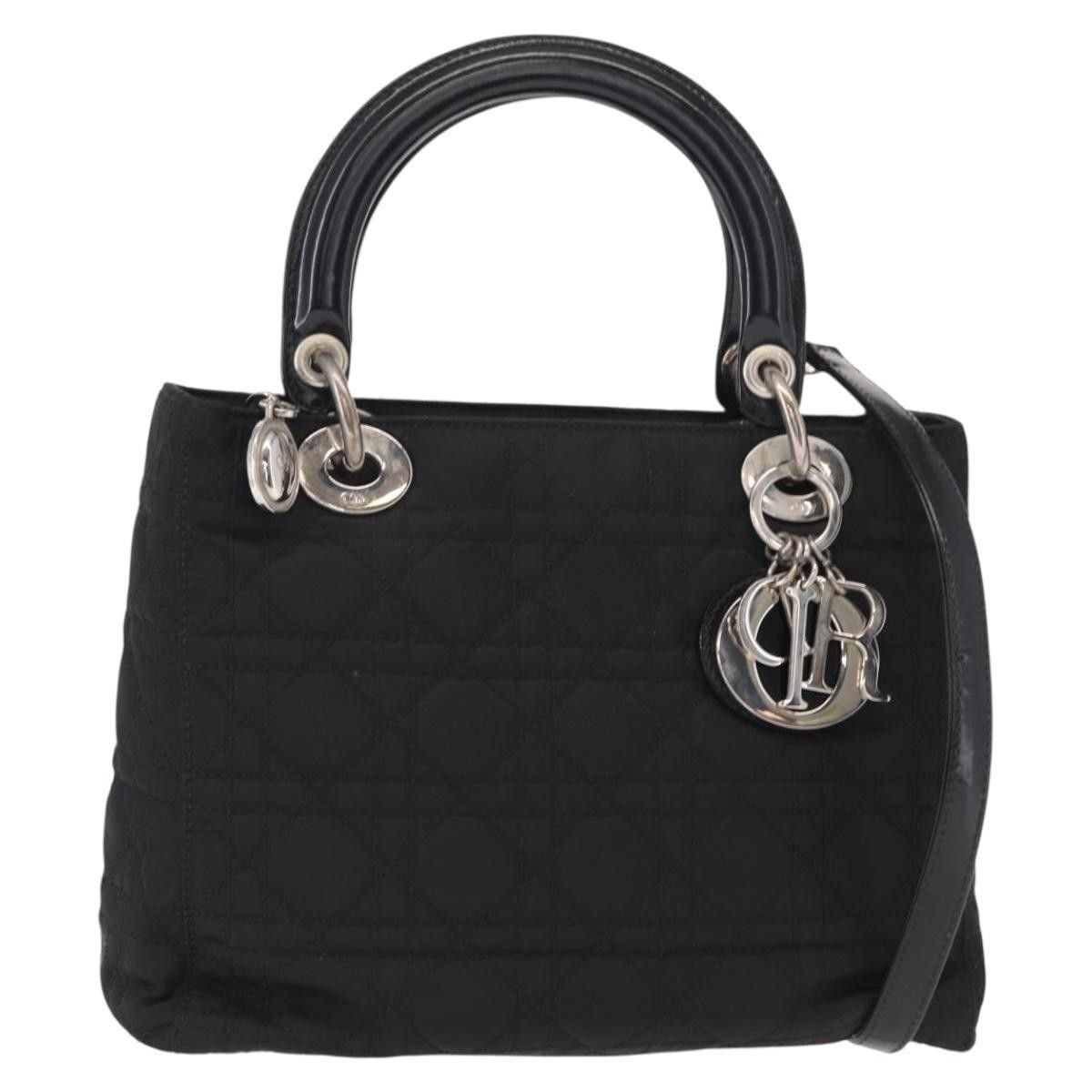 Dior Christian Dior Vintage Lady Dior Bag Cannage Quilt Nylon Size ONE SIZE - 14 Thumbnail