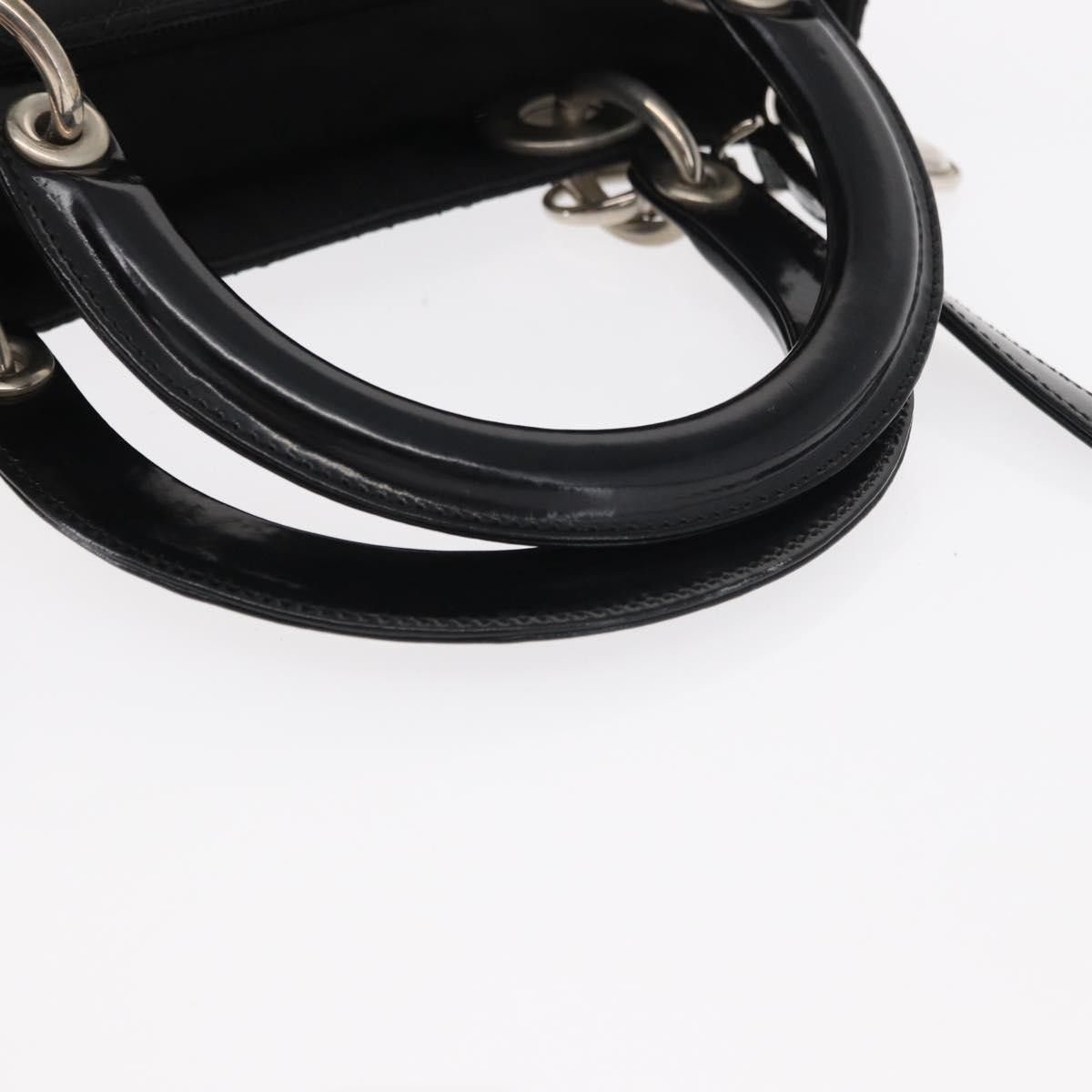 Dior Christian Dior Vintage Lady Dior Bag Cannage Quilt Nylon Size ONE SIZE - 8 Thumbnail
