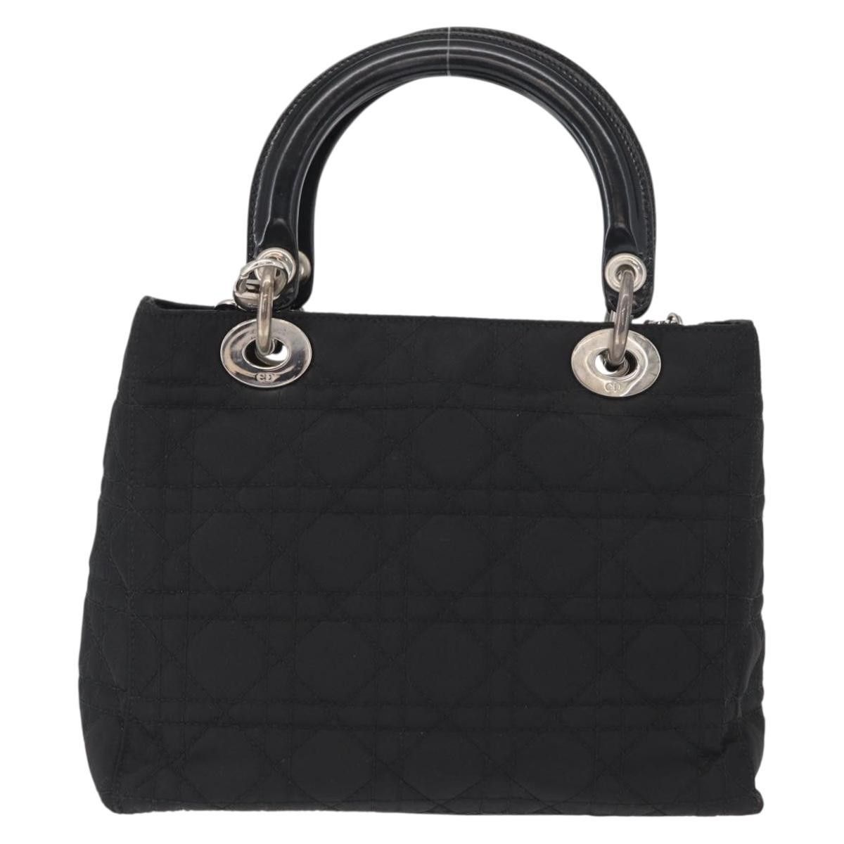 Dior Christian Dior Vintage Lady Dior Bag Cannage Quilt Nylon Size ONE SIZE - 2 Thumbnail