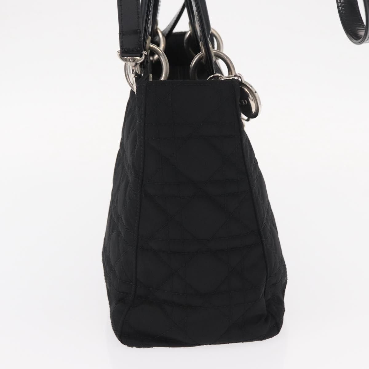 Dior Christian Dior Vintage Lady Dior Bag Cannage Quilt Nylon Size ONE SIZE - 4 Thumbnail