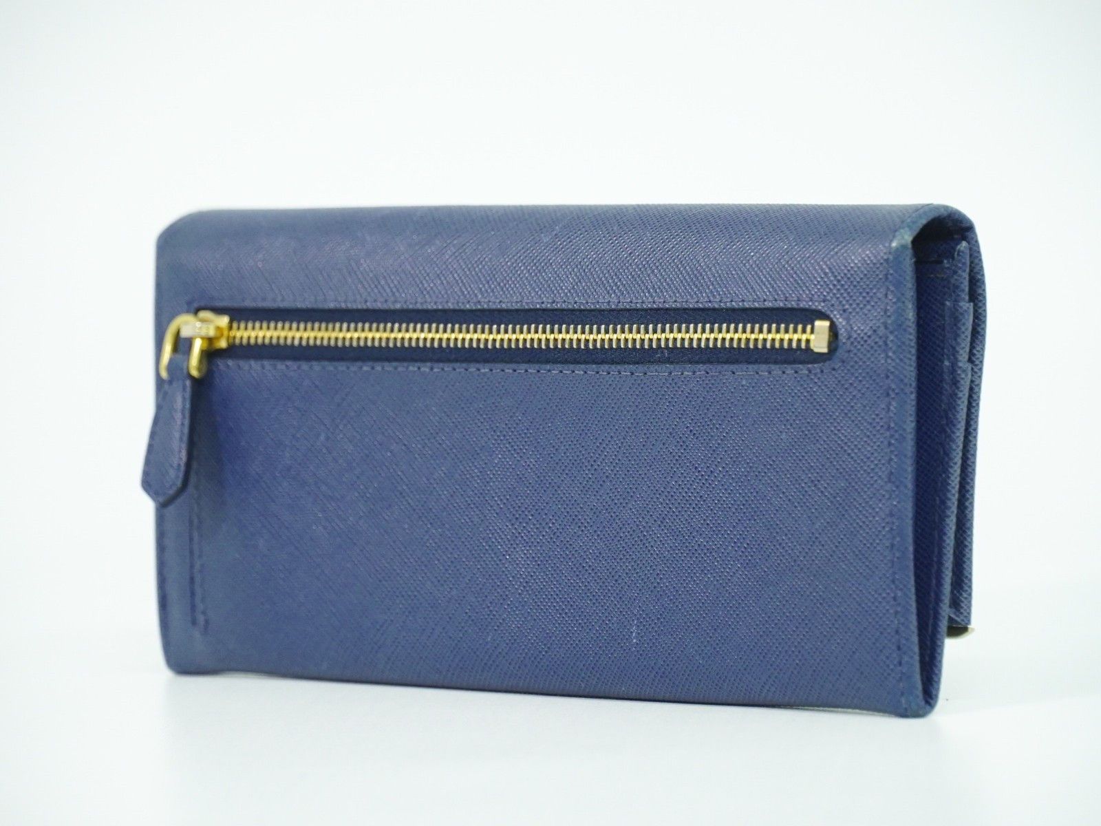 Prada Prada Flap Wallet with Card Holder Saffiano Leather Size ONE SIZE - 2 Thumbnail