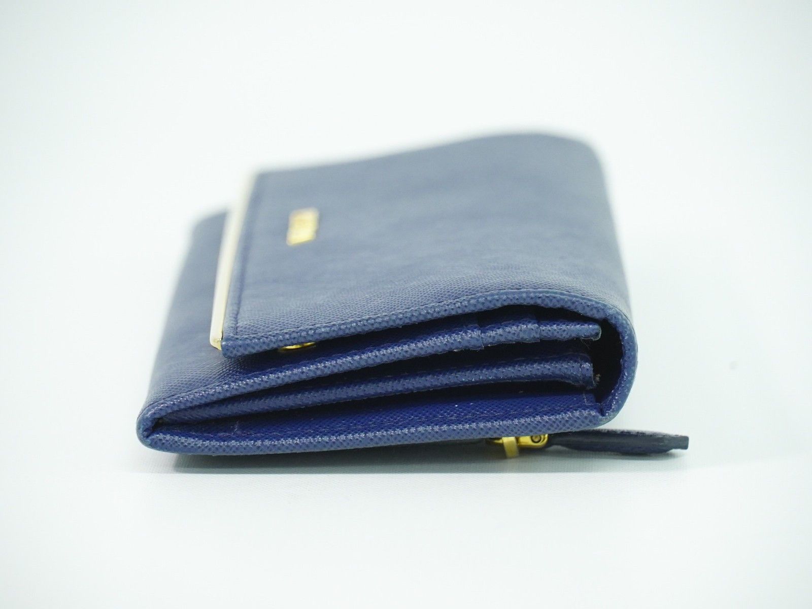 Prada Prada Flap Wallet with Card Holder Saffiano Leather Size ONE SIZE - 3 Thumbnail