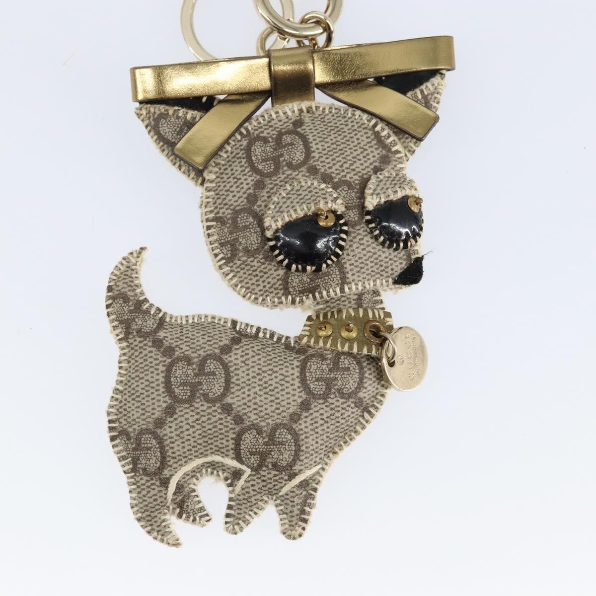 Gucci Gucci Dog Keychain GG Coated Canvas Size ONE SIZE - 3 Thumbnail