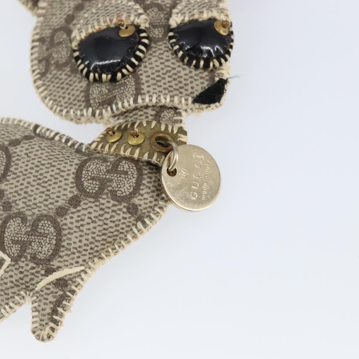 Gucci Gucci Dog Keychain GG Coated Canvas Size ONE SIZE - 8 Thumbnail