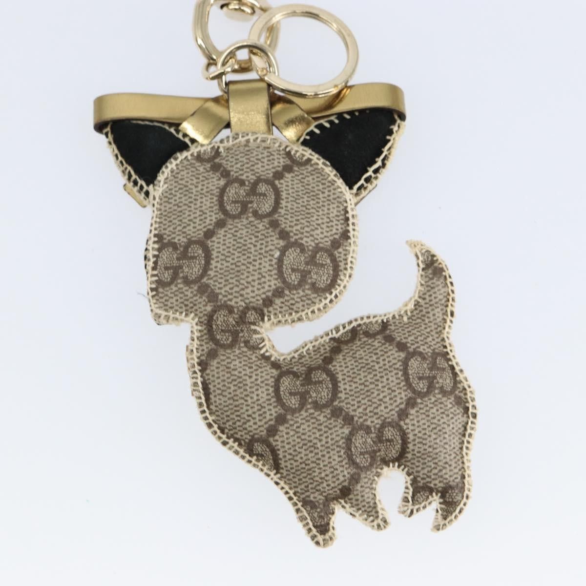 Gucci Gucci Dog Keychain GG Coated Canvas Size ONE SIZE - 4 Thumbnail