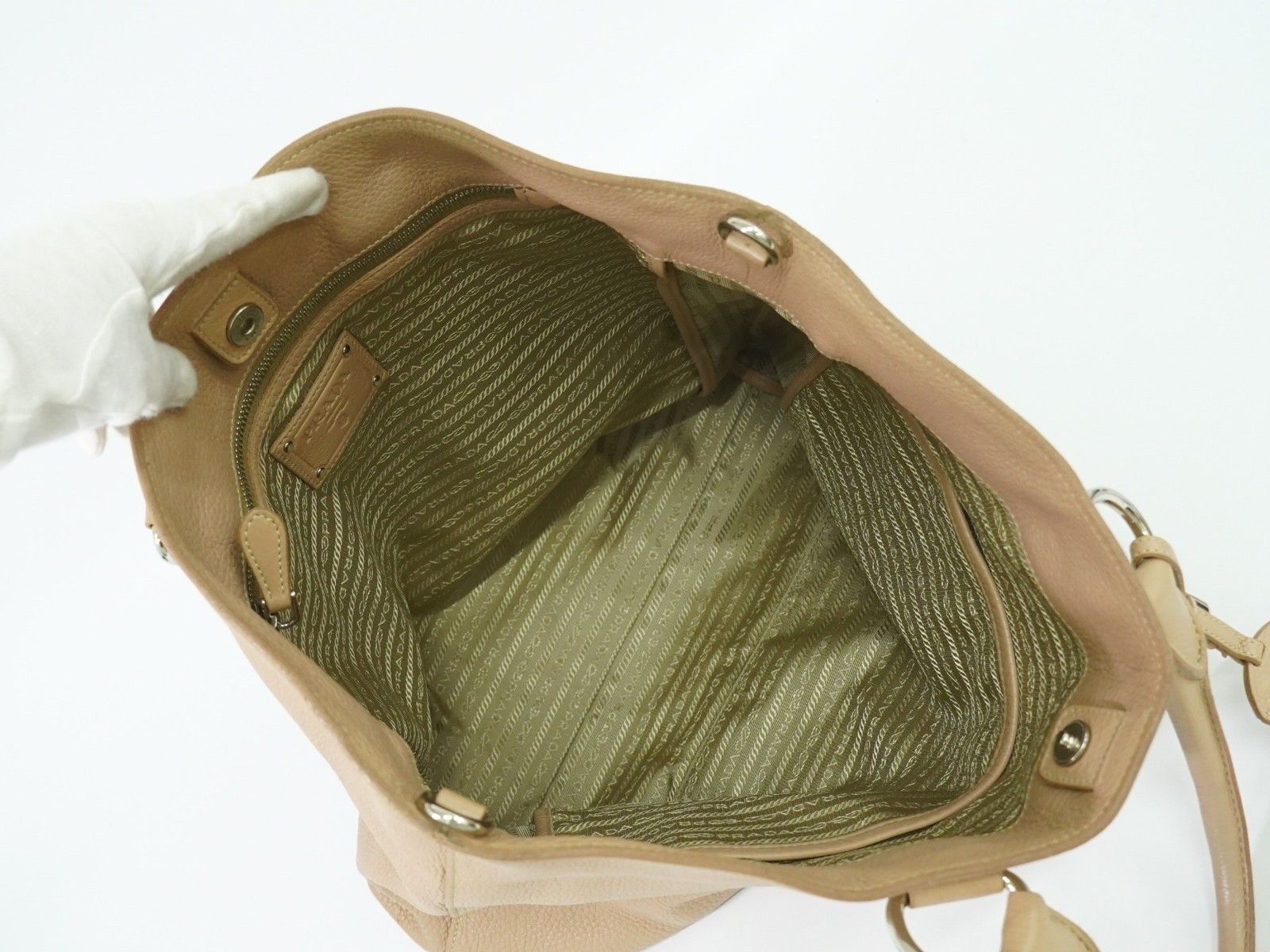 Prada Prada Shopping Tote Vitello Daino Size ONE SIZE - 17 Thumbnail