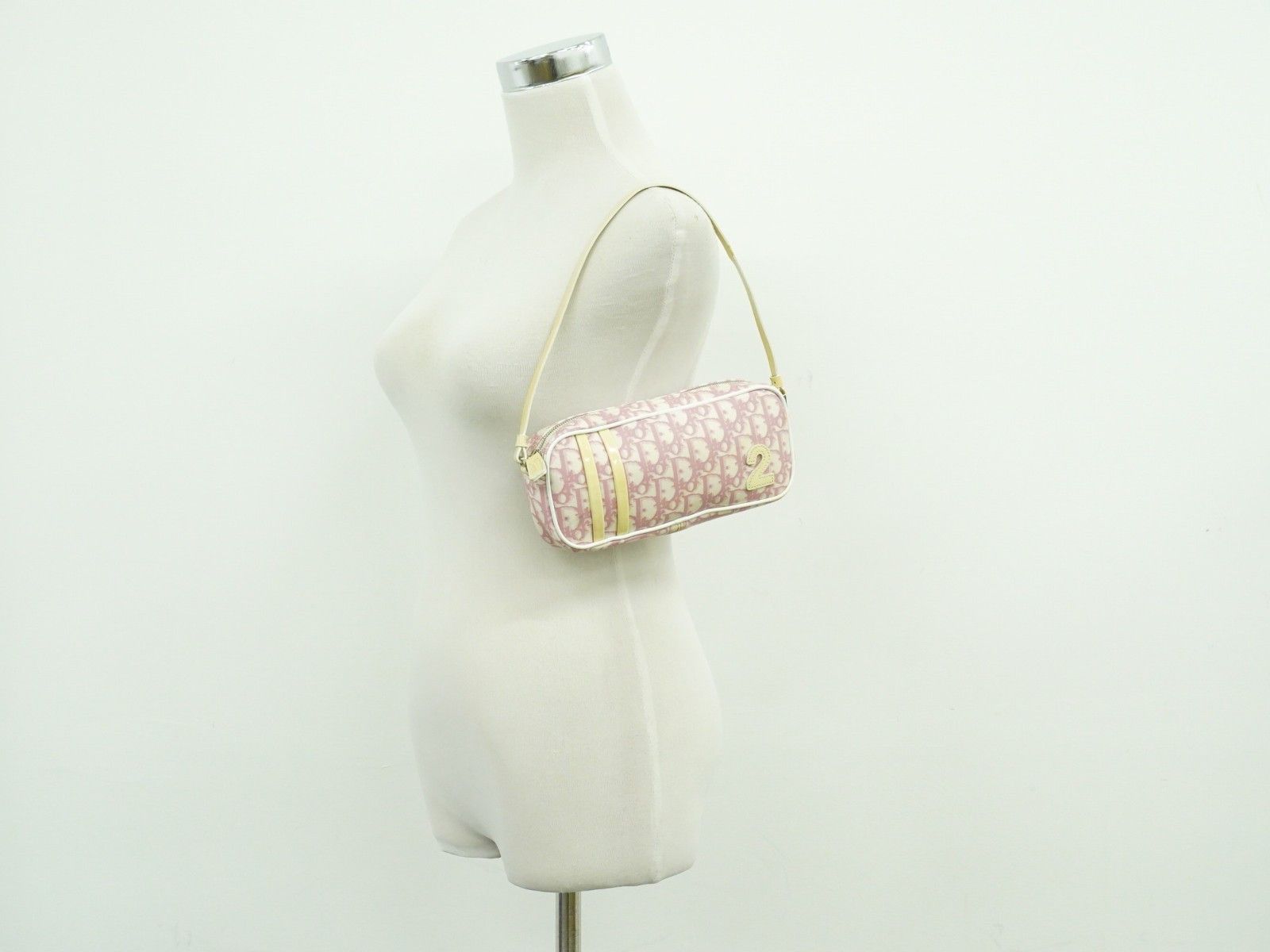 Dior Christian Dior Vintage Trotter Baguette Shoulder Bag Diorissimo Canvas Size ONE SIZE - 10 Thumbnail