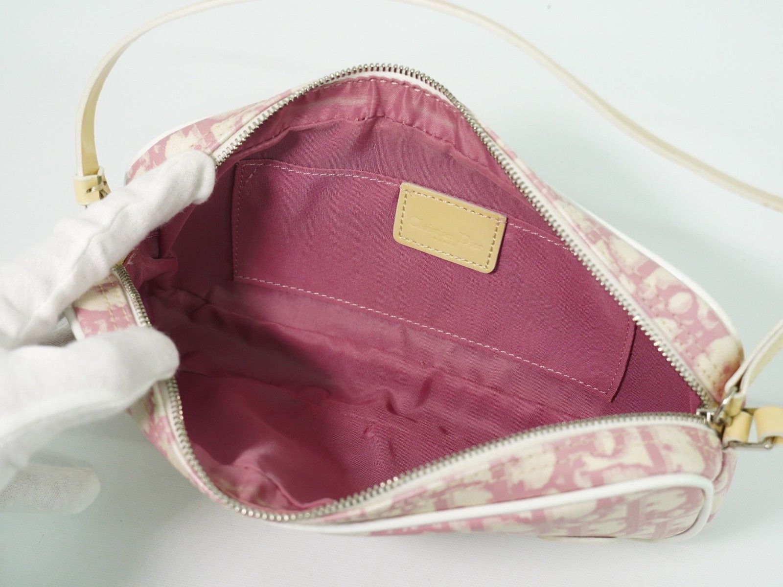 Dior Christian Dior Vintage Trotter Baguette Shoulder Bag Diorissimo Canvas Size ONE SIZE - 3 Thumbnail