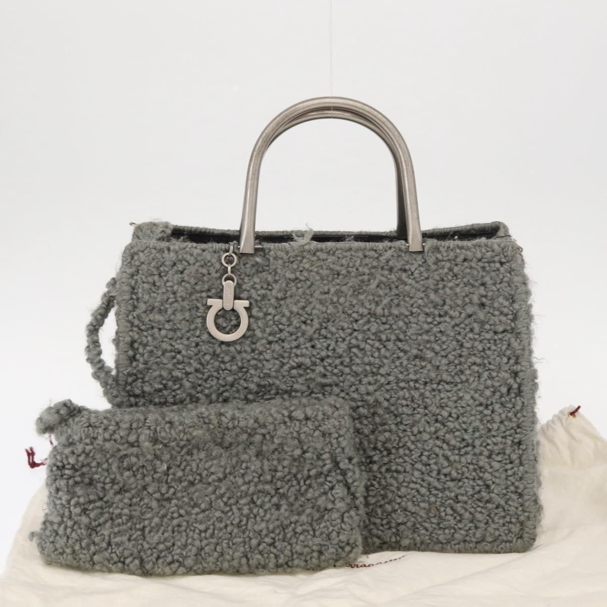 Salvatore Ferragamo Salvatore Ferragamo Gancini Wool Size ONE SIZE - 13 Thumbnail