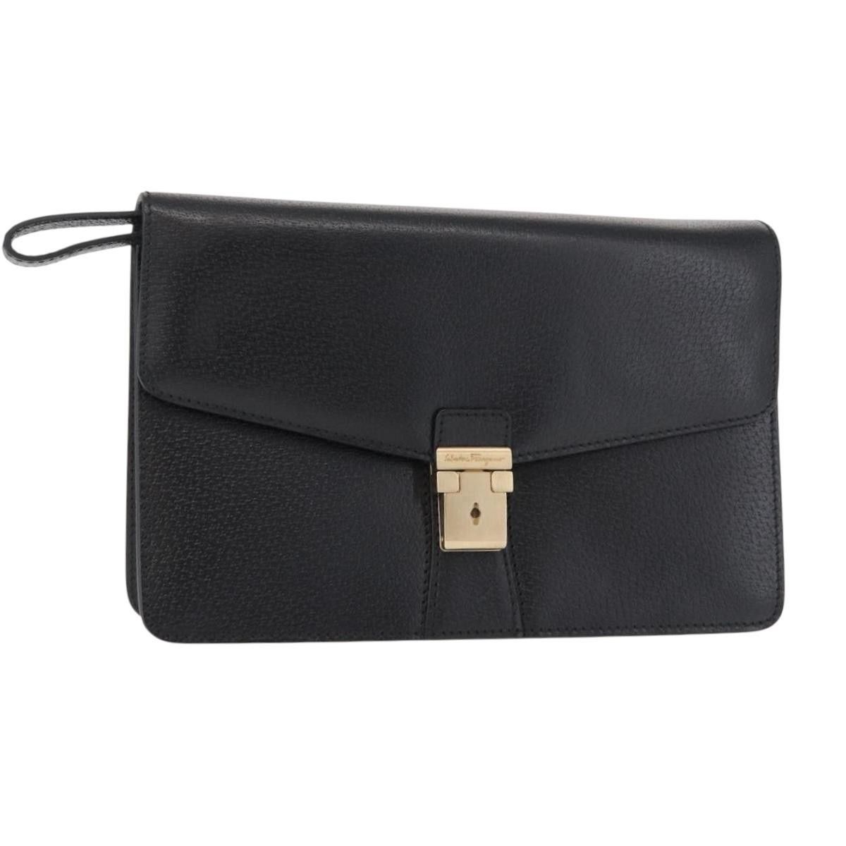 Salvatore Ferragamo Salvatore Ferragamo Vintage clutch Bag Leather Size ONE SIZE - 15 Thumbnail