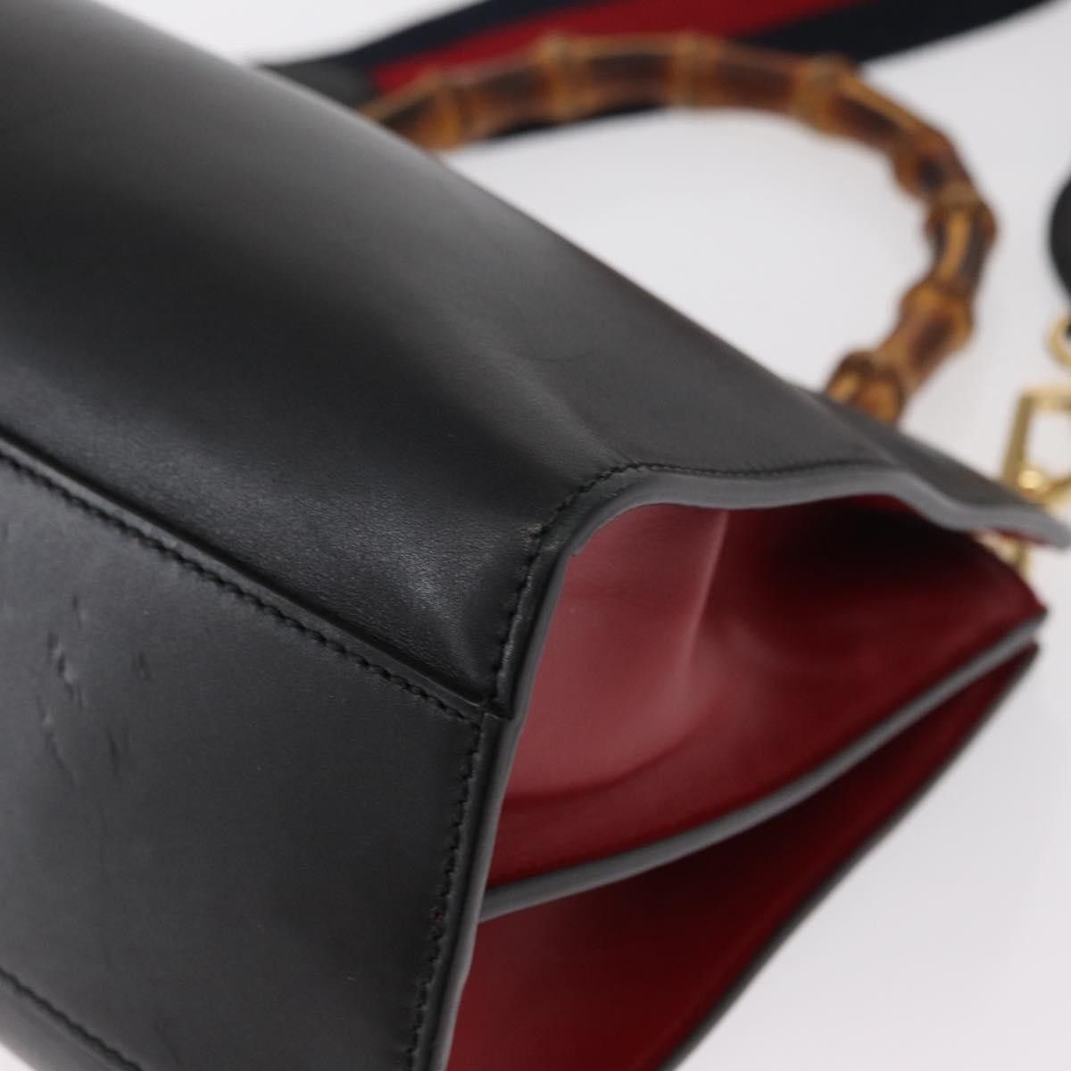 Gucci Gucci Nymphaea Top Handle Bag Leather Size ONE SIZE - 9 Thumbnail