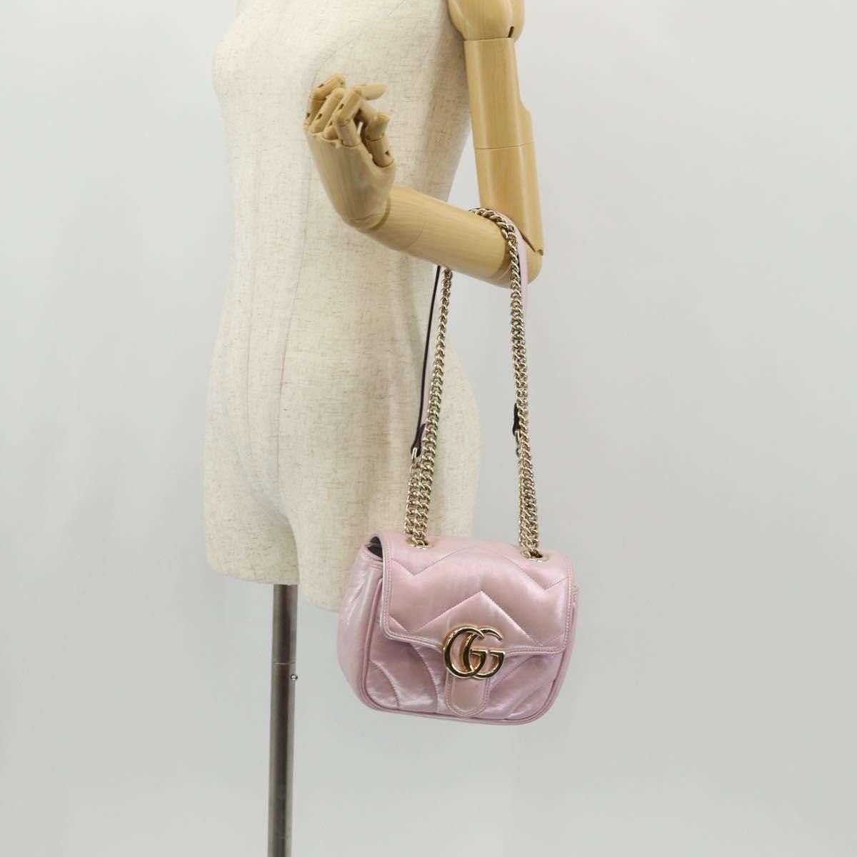 Gucci Gucci GG Marmont Square Flap Bag Matelasse Leather Size ONE SIZE - 14 Thumbnail
