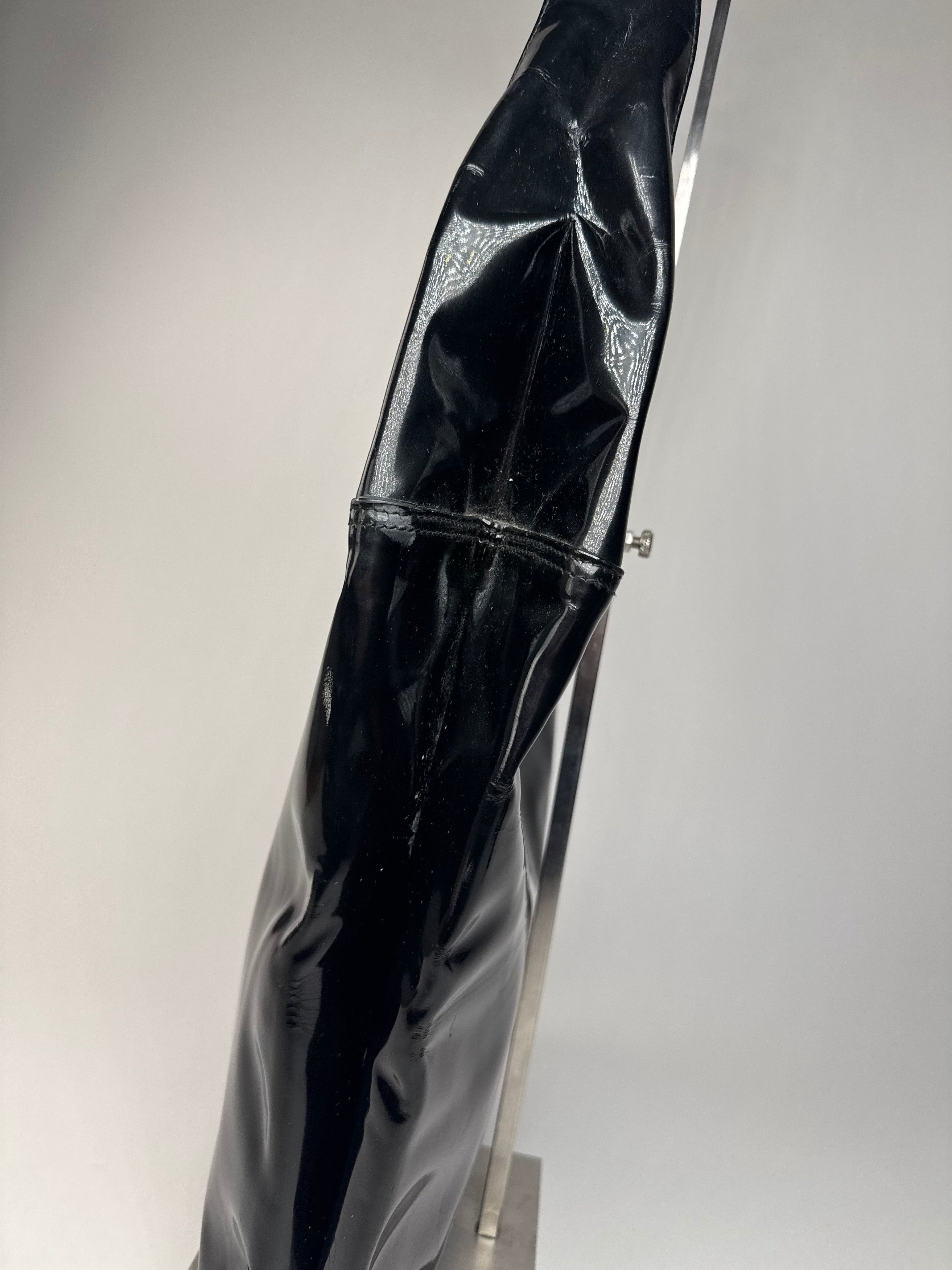 Gucci Vintage Patent Leather Handbag Black Size ONE SIZE - 10 Thumbnail