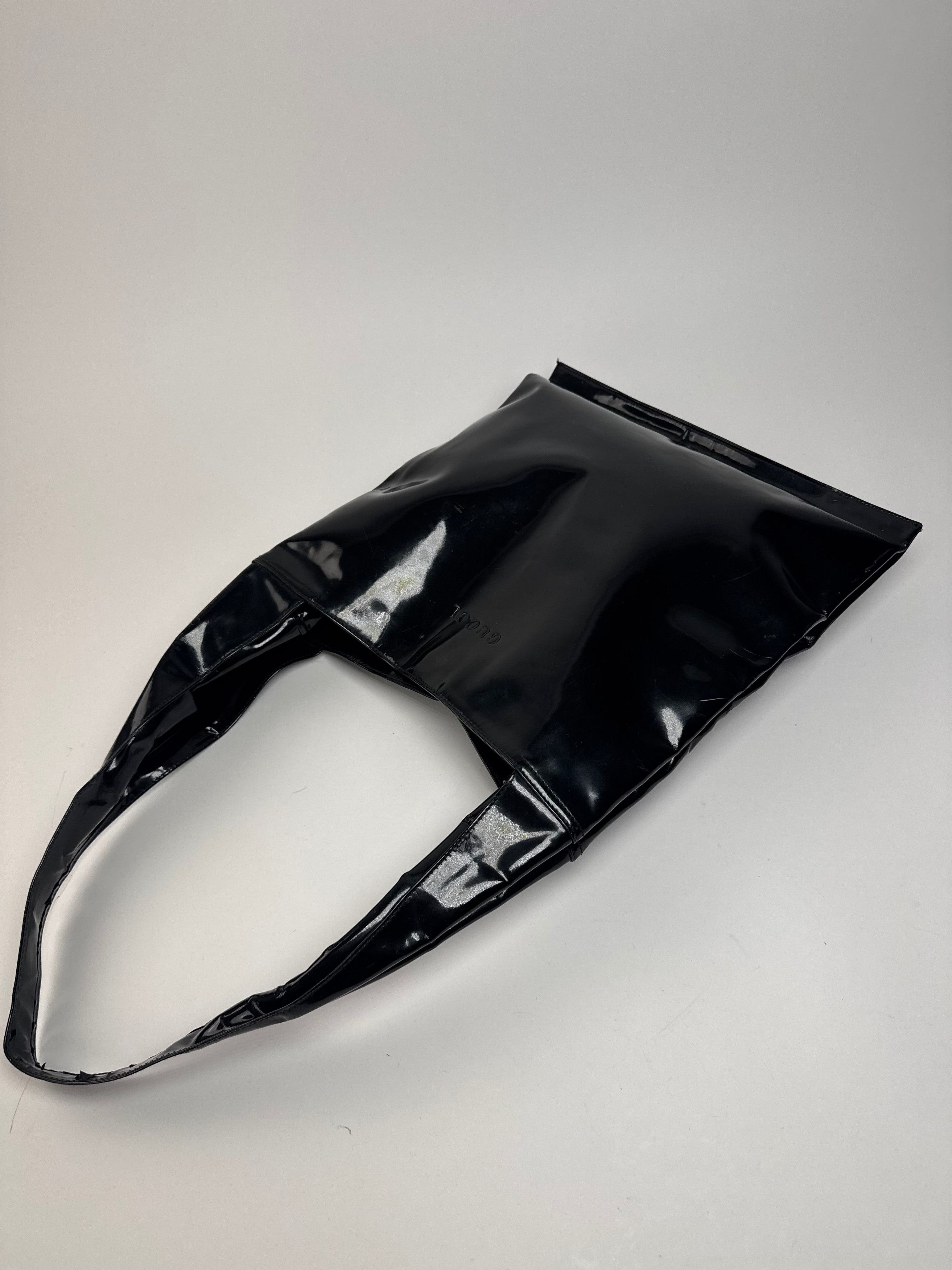 Gucci Vintage Patent Leather Handbag Black Size ONE SIZE - 12 Thumbnail