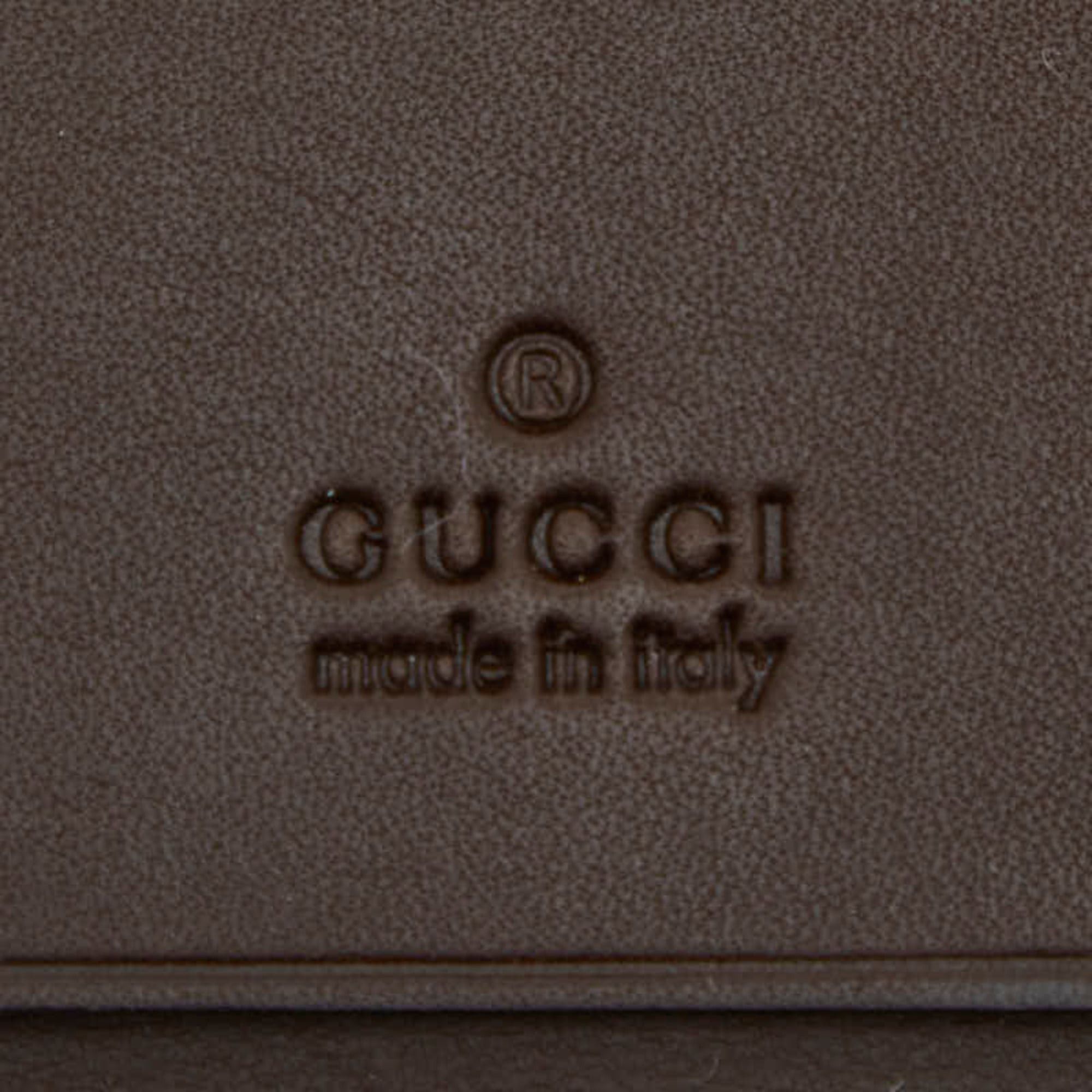 Gucci Gucci GG Canvas 6-Ring Key Case 124550 Brown Leather Women's GUCCI Size ONE SIZE - 8 Thumbnail