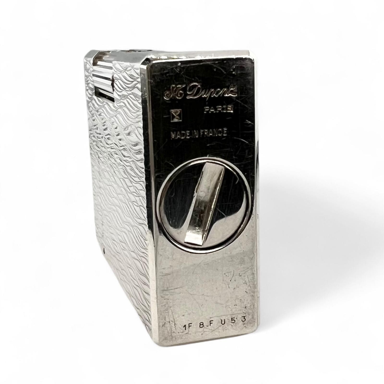 Other Other Dupont Short Wave Pattern Silver Lighter Metal Lighter DUTY FREE for USA Size ONE SIZE - 6 Thumbnail