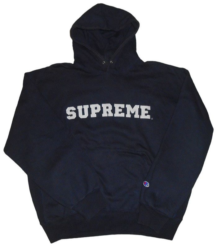Supreme Supreme x champion navy hoodie first collabs 96-97 bape visvim ...