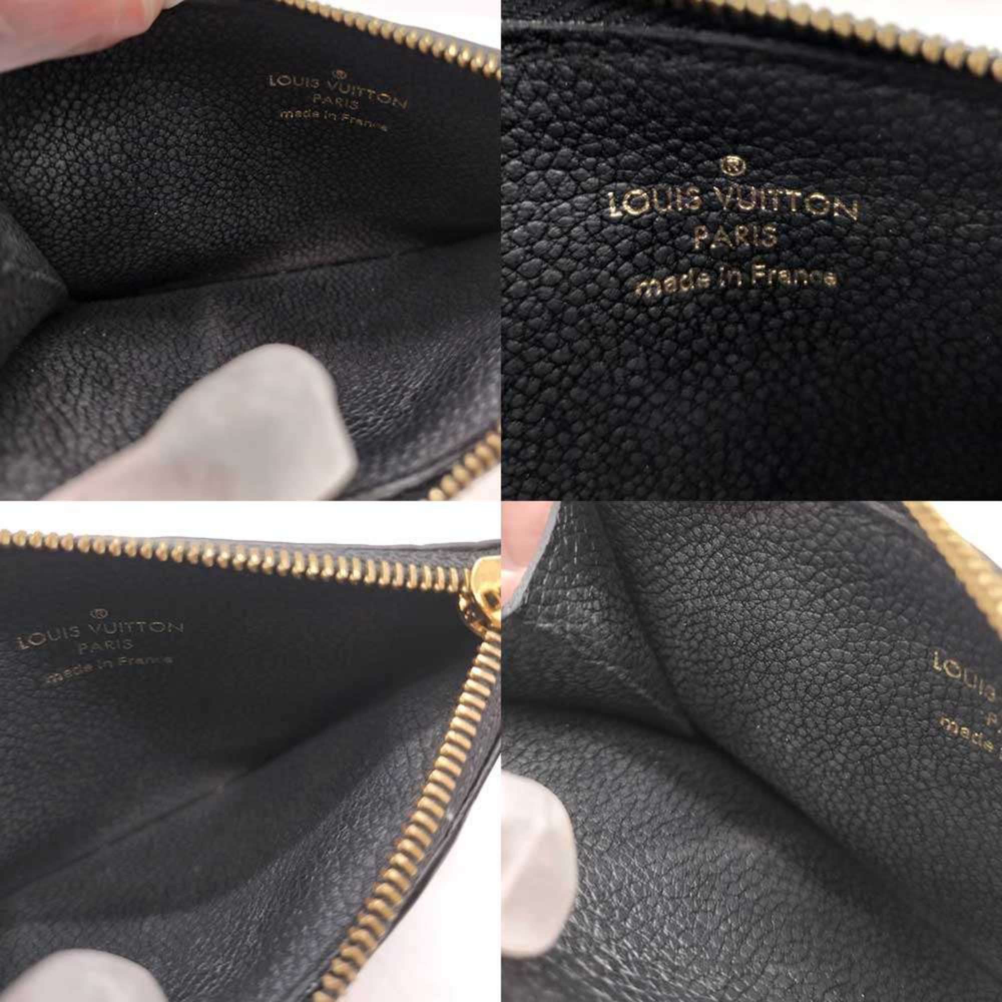 Louis Vuitton Louis Vuitton Porte-Carto-Romie Fragment Case with Coin and Card Holder in Monogram Empreinte Leather, Black, M81883 Size ONE SIZE - 4 Thumbnail