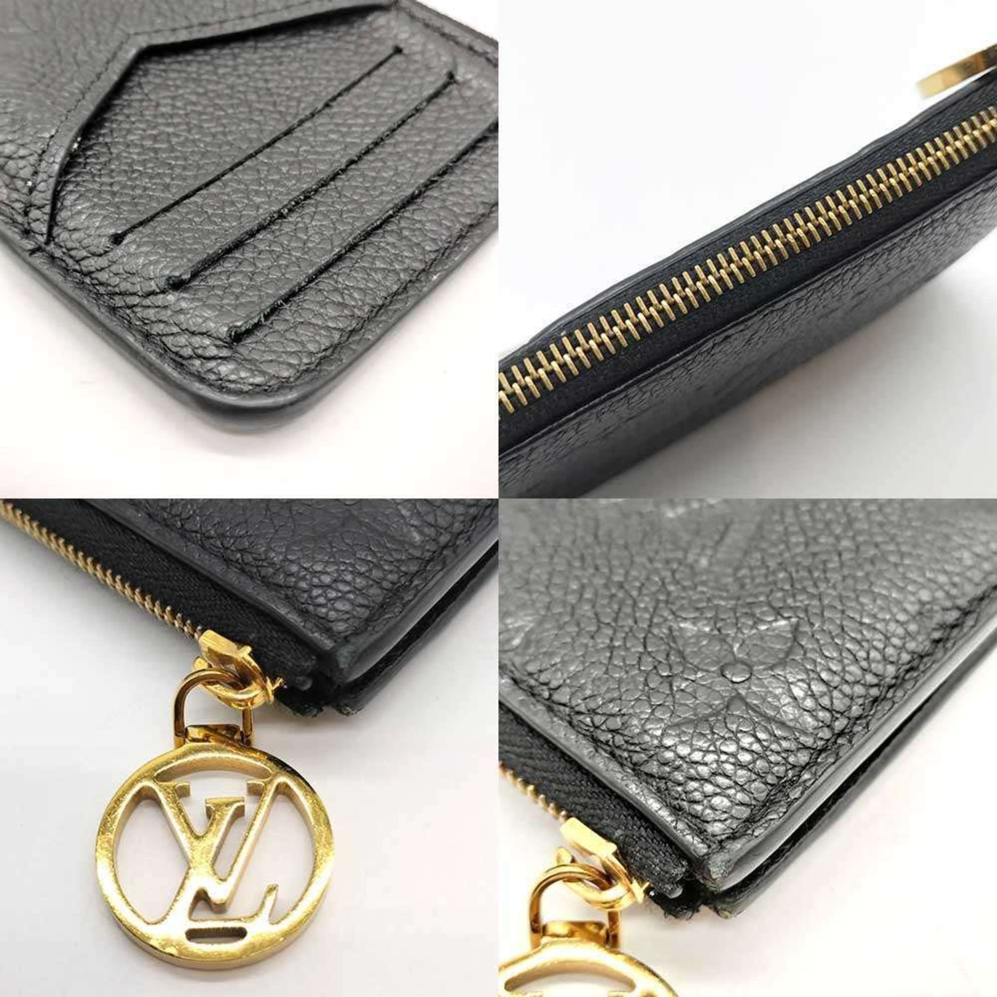 Louis Vuitton Louis Vuitton Porte-Carto-Romie Fragment Case with Coin and Card Holder in Monogram Empreinte Leather, Black, M81883 Size ONE SIZE - 3 Thumbnail