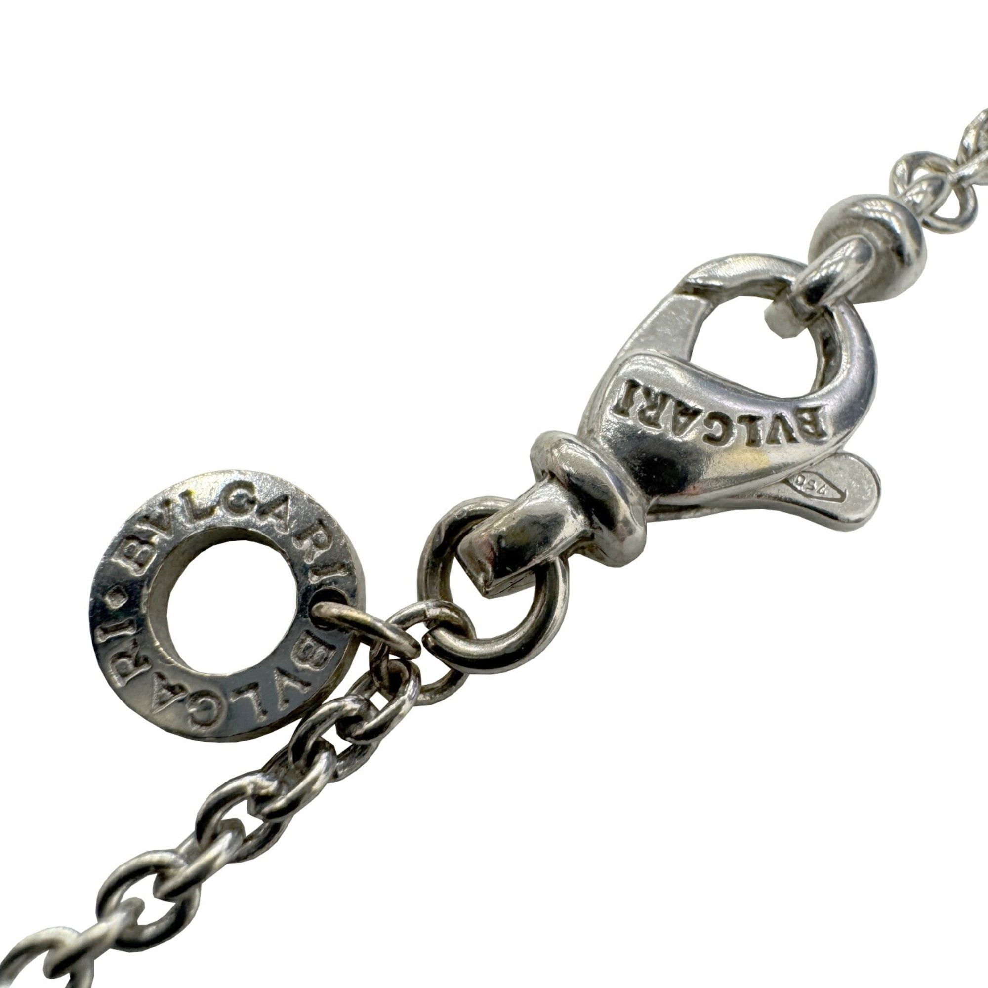 Bvlgari BVLGARI Bulgari Ingot Necklace 750 18KWG 19g for Men and Women Size ONE SIZE - 4 Thumbnail