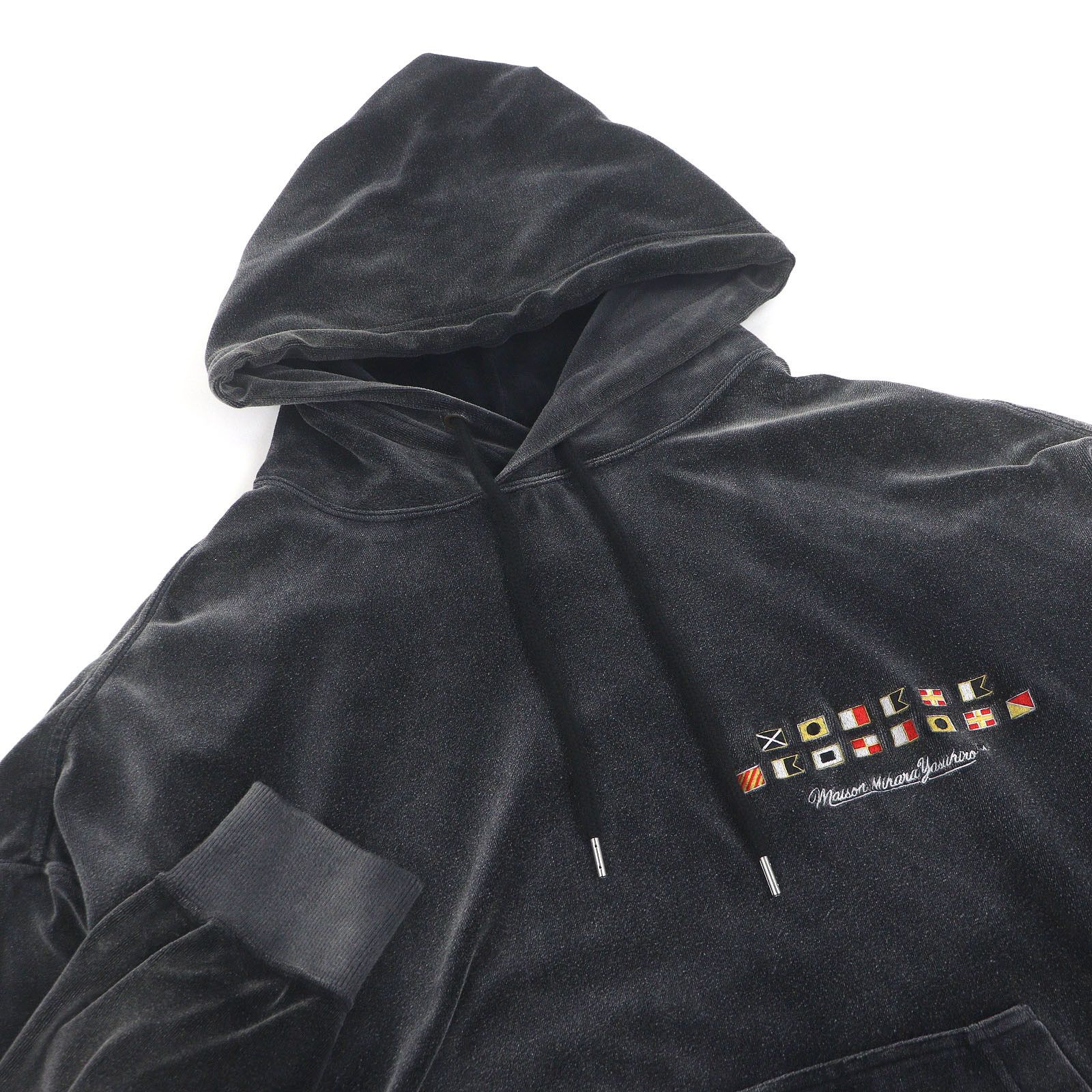 Other Other Maison MIHARA YASUHIRO Wide Back Velour Hoodie Others Sweatshirts & Hoodies DUTY FREE for USA Size ONE SIZE - 2 Thumbnail