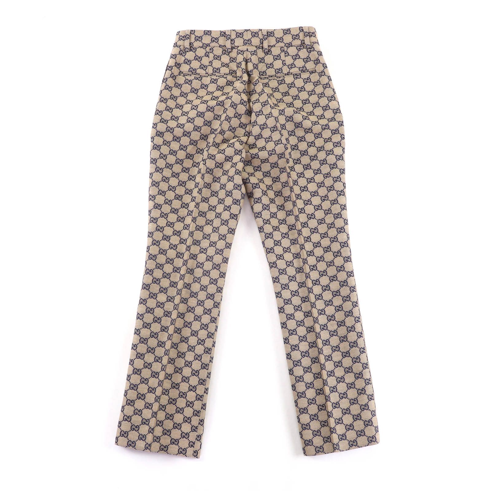 Gucci Gucci Gucci GG Jacquard Linen Pants Others Pants 786389 DUTY FREE for USA Size ONE SIZE - 2 Thumbnail