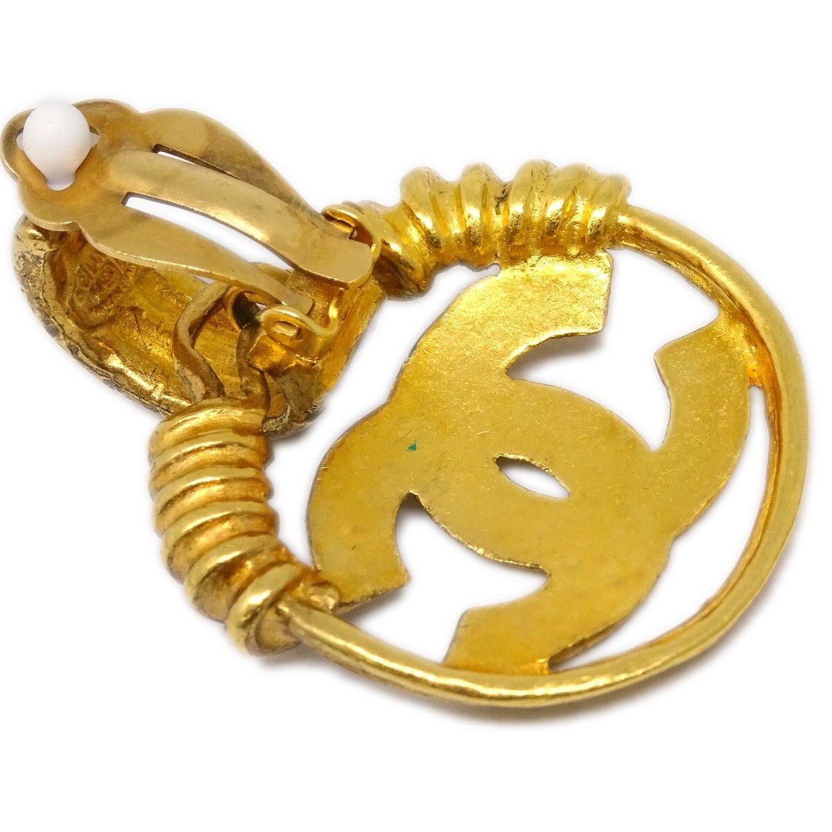 Chanel Chanel Vintage CC Earrings Metal Size ONE SIZE - 2 Thumbnail
