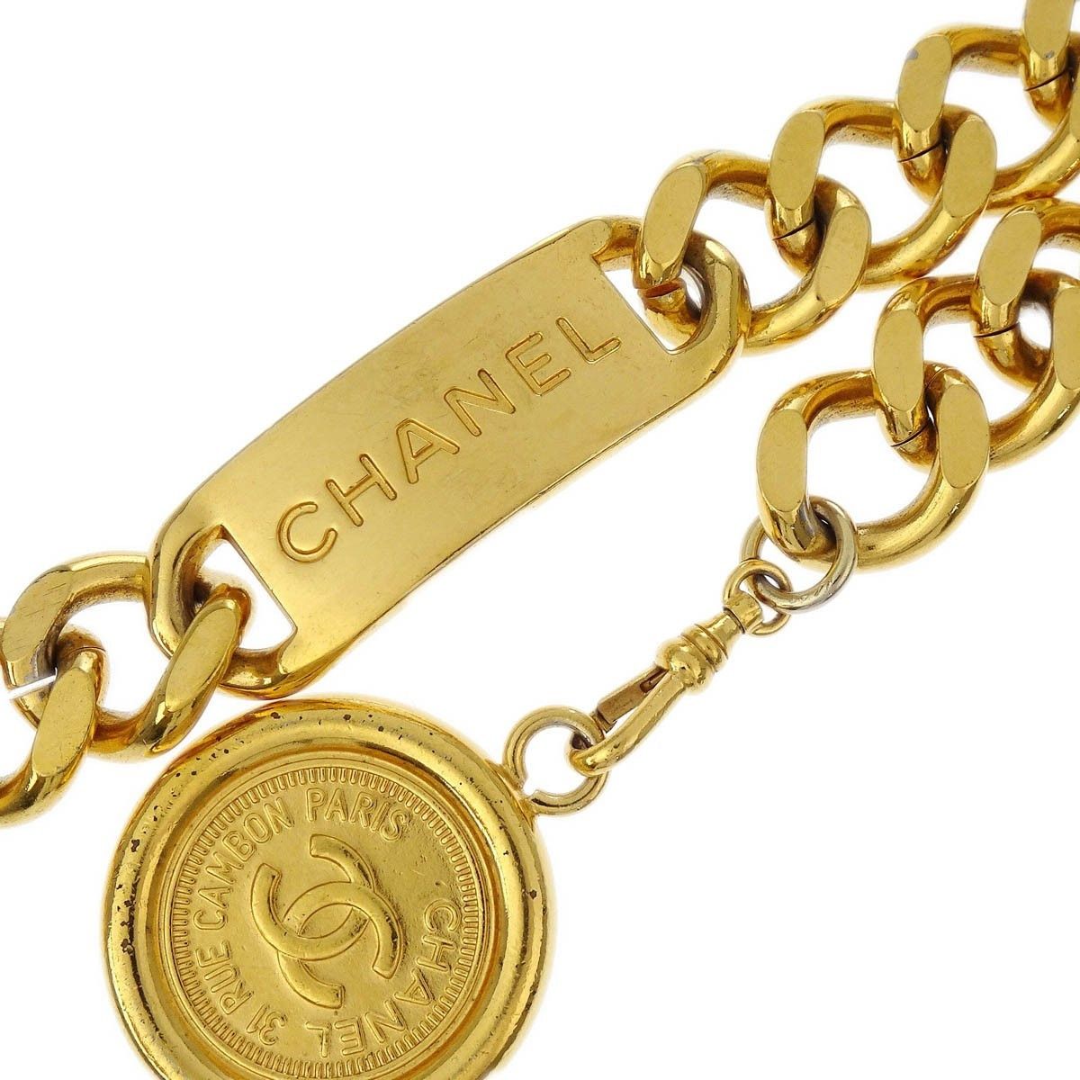 Chanel Chanel Medallion Chain Link Belt Metal Size ONE SIZE - 2 Thumbnail