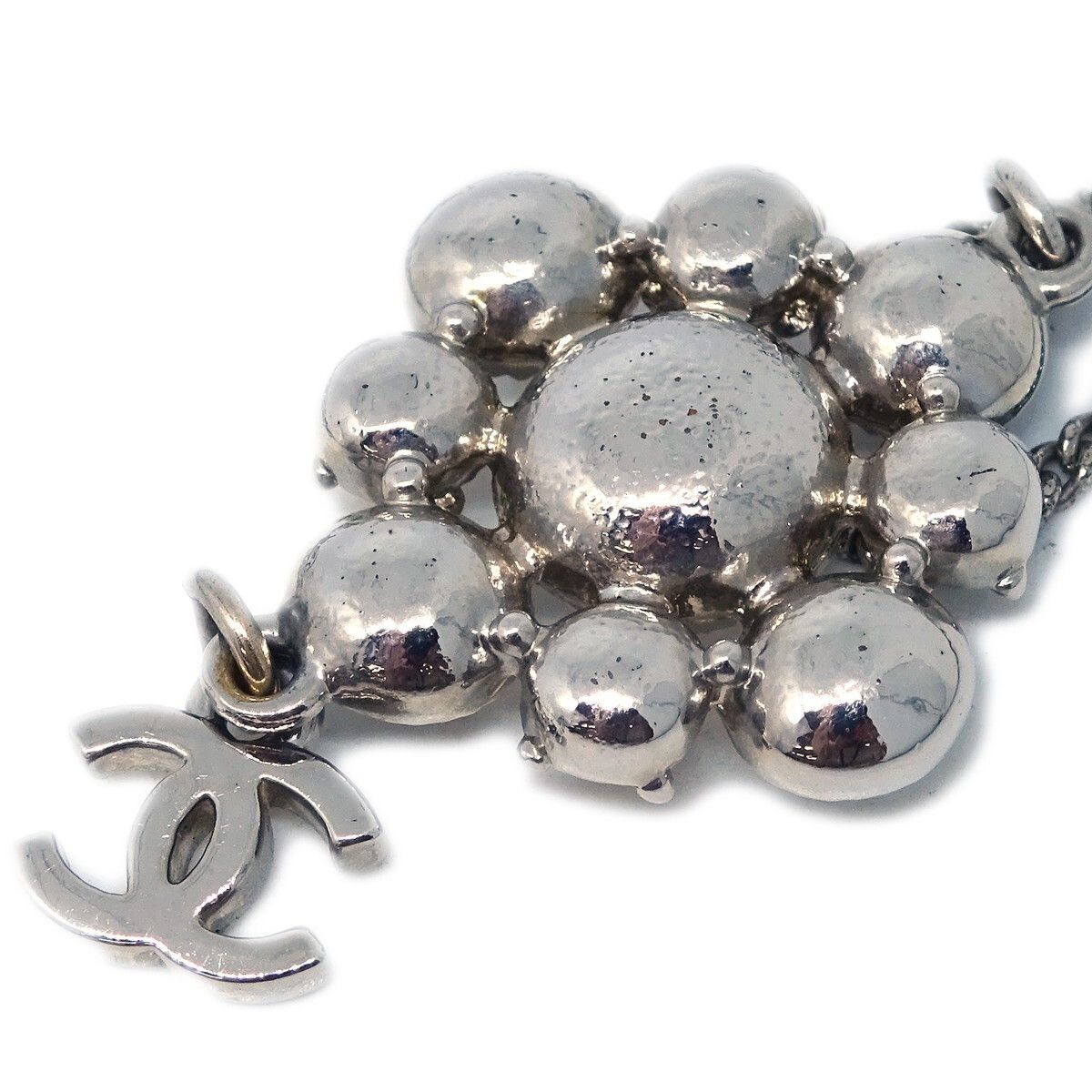Chanel Chanel CC Cluster Drop Pendant Metal with Crystals Size ONE SIZE - 3 Thumbnail