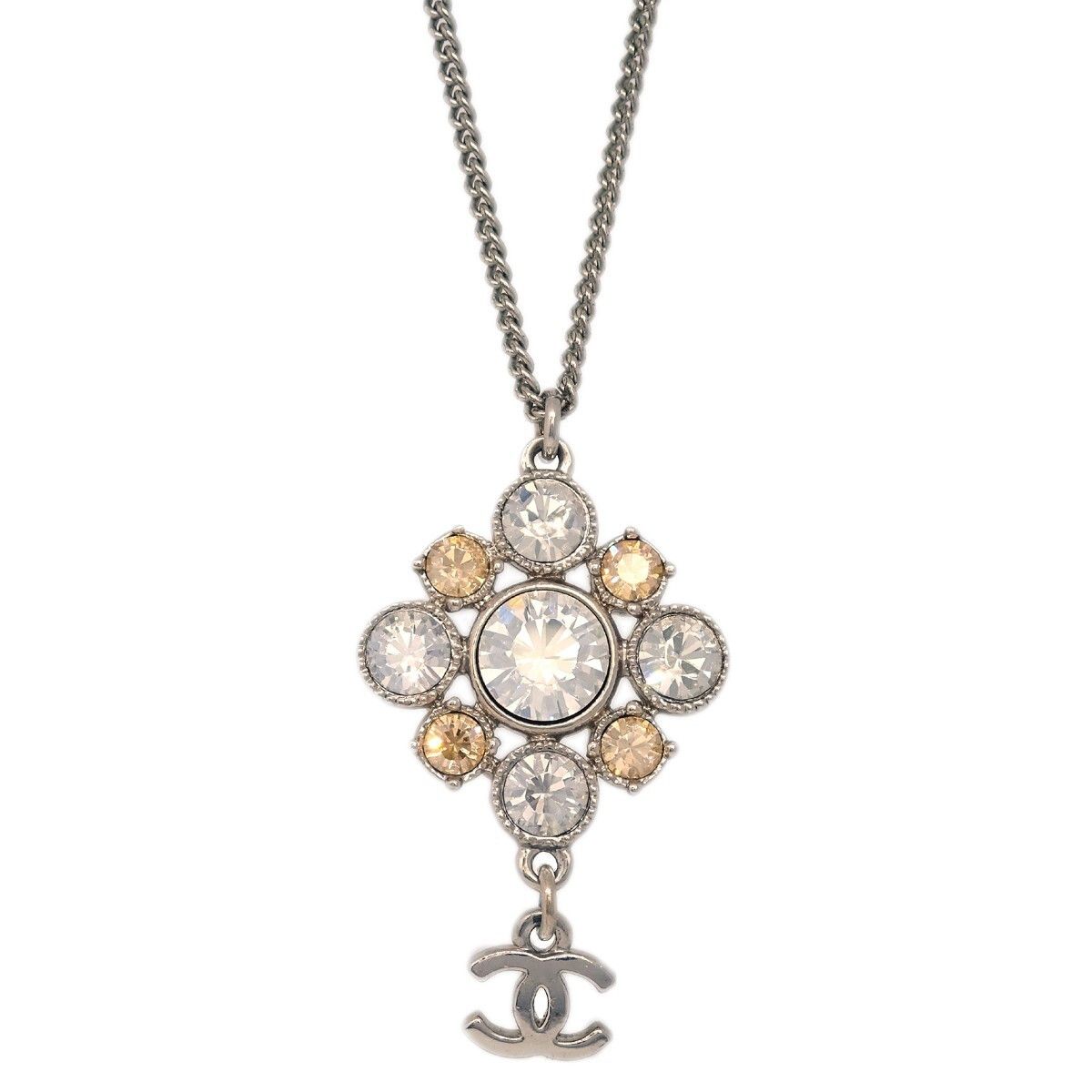 Chanel Chanel CC Cluster Drop Pendant Metal with Crystals Size ONE SIZE - 2 Thumbnail