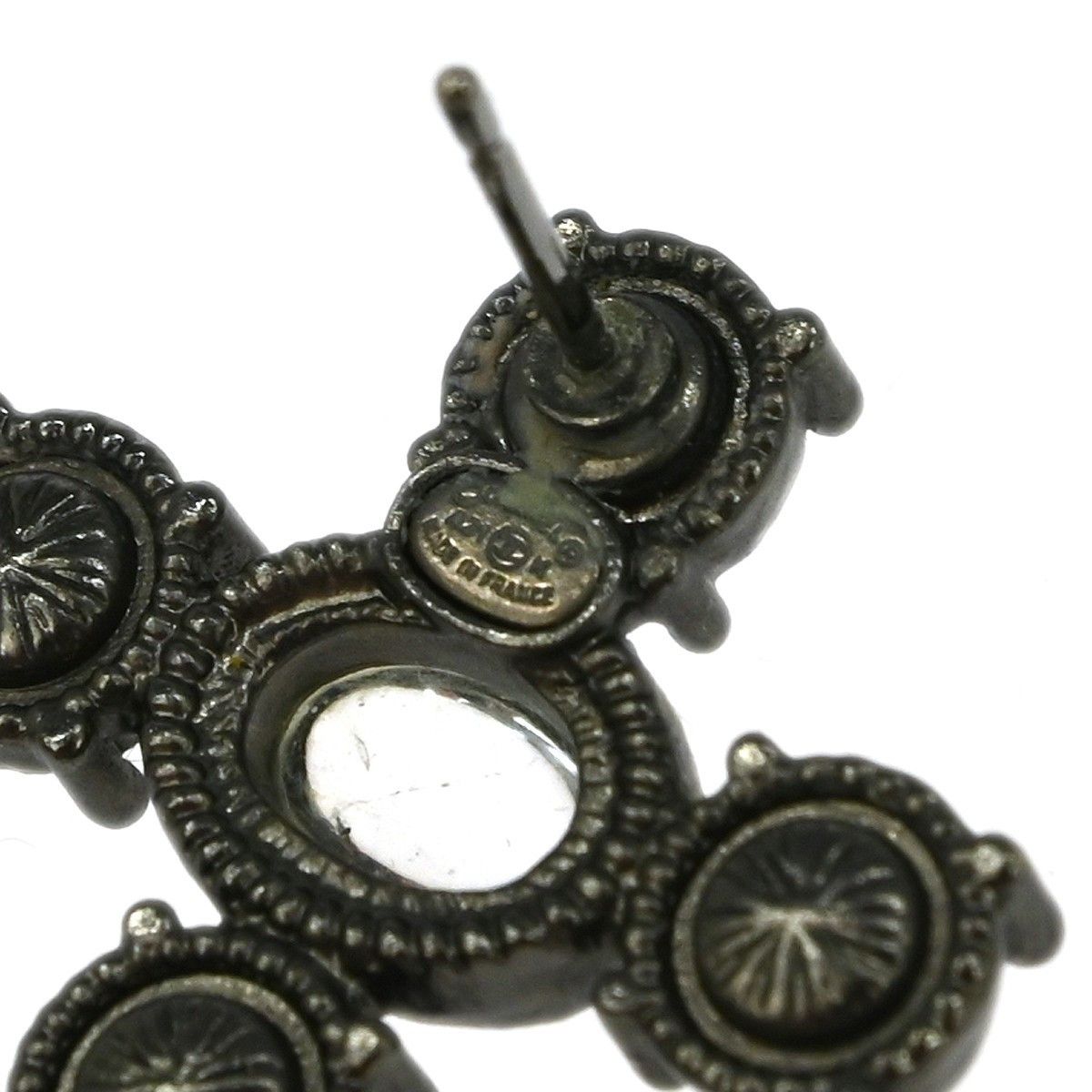 Chanel Chanel CC Dangle Earrings Metal with Crystals Size ONE SIZE - 5 Thumbnail
