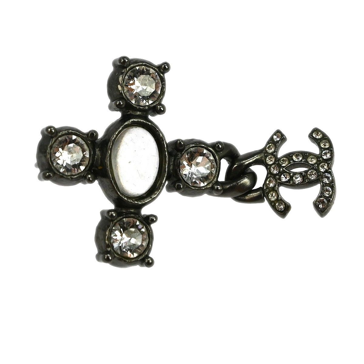 Chanel Chanel CC Dangle Earrings Metal with Crystals Size ONE SIZE - 3 Thumbnail