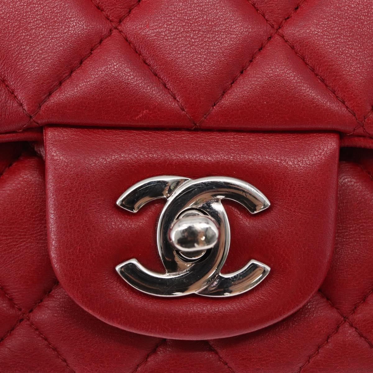 Chanel Chanel Square Classic Single Flap Bag Quilted Lambskin Size ONE SIZE - 13 Thumbnail