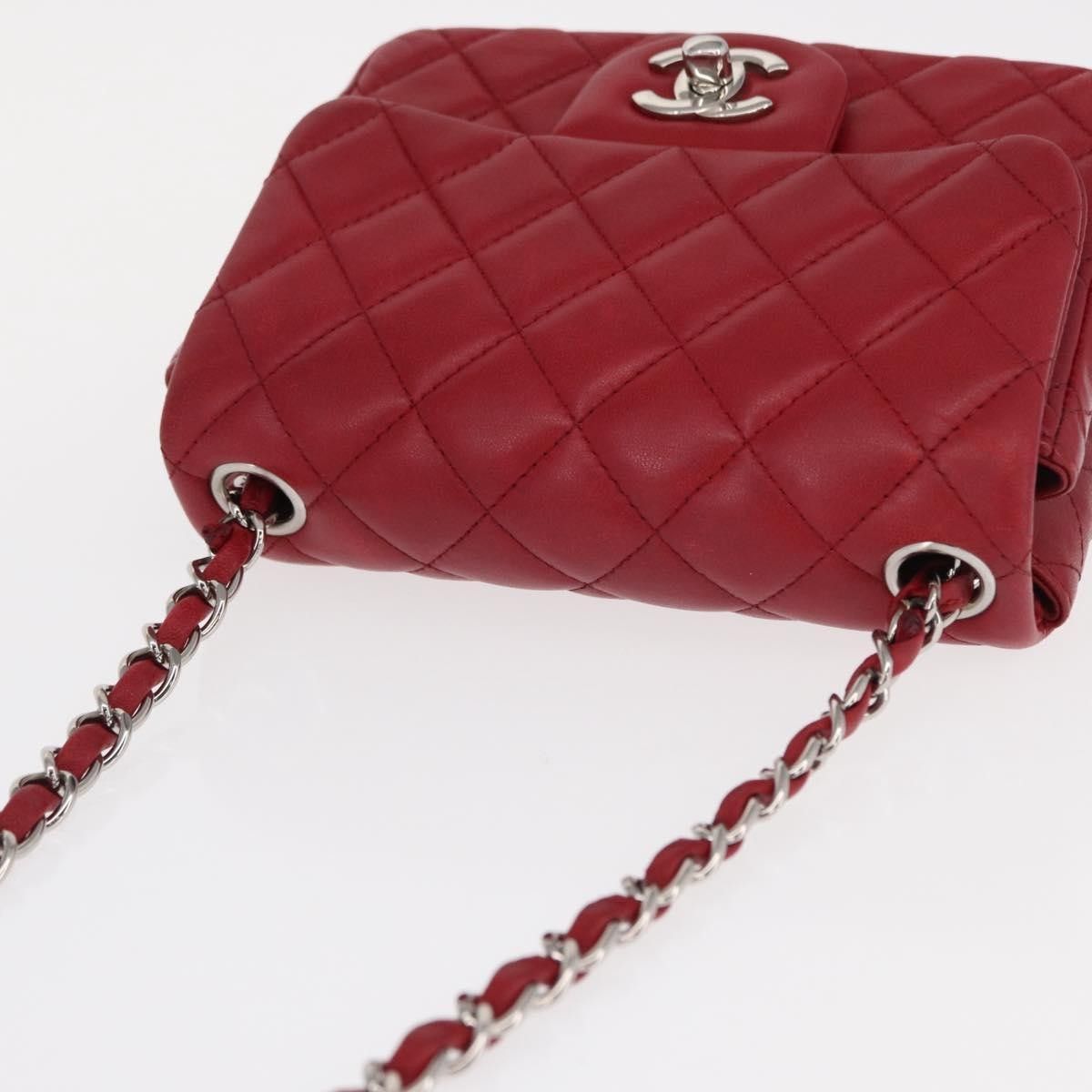 Chanel Chanel Square Classic Single Flap Bag Quilted Lambskin Size ONE SIZE - 16 Thumbnail