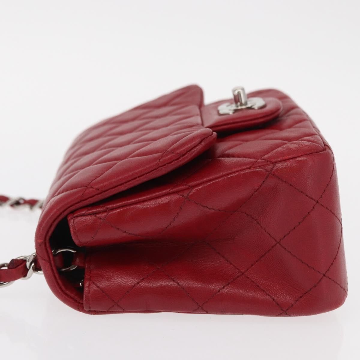 Chanel Chanel Square Classic Single Flap Bag Quilted Lambskin Size ONE SIZE - 4 Thumbnail