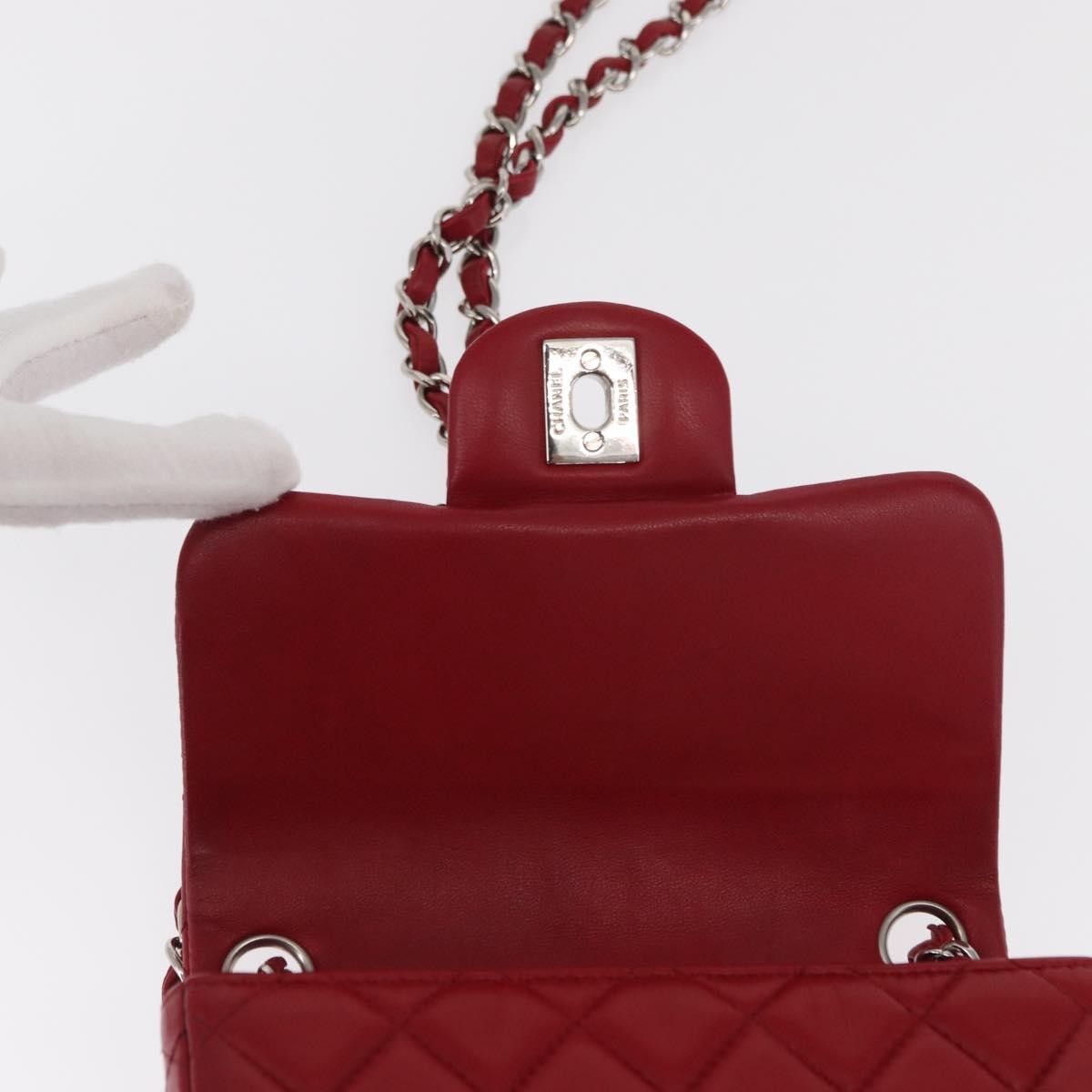 Chanel Chanel Square Classic Single Flap Bag Quilted Lambskin Size ONE SIZE - 21 Thumbnail