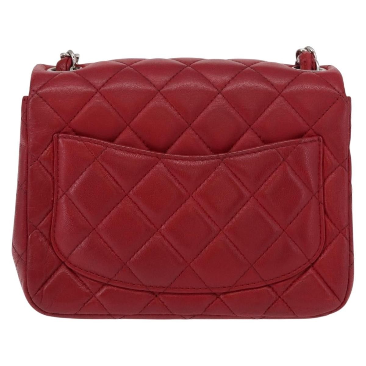 Chanel Chanel Square Classic Single Flap Bag Quilted Lambskin Size ONE SIZE - 2 Thumbnail