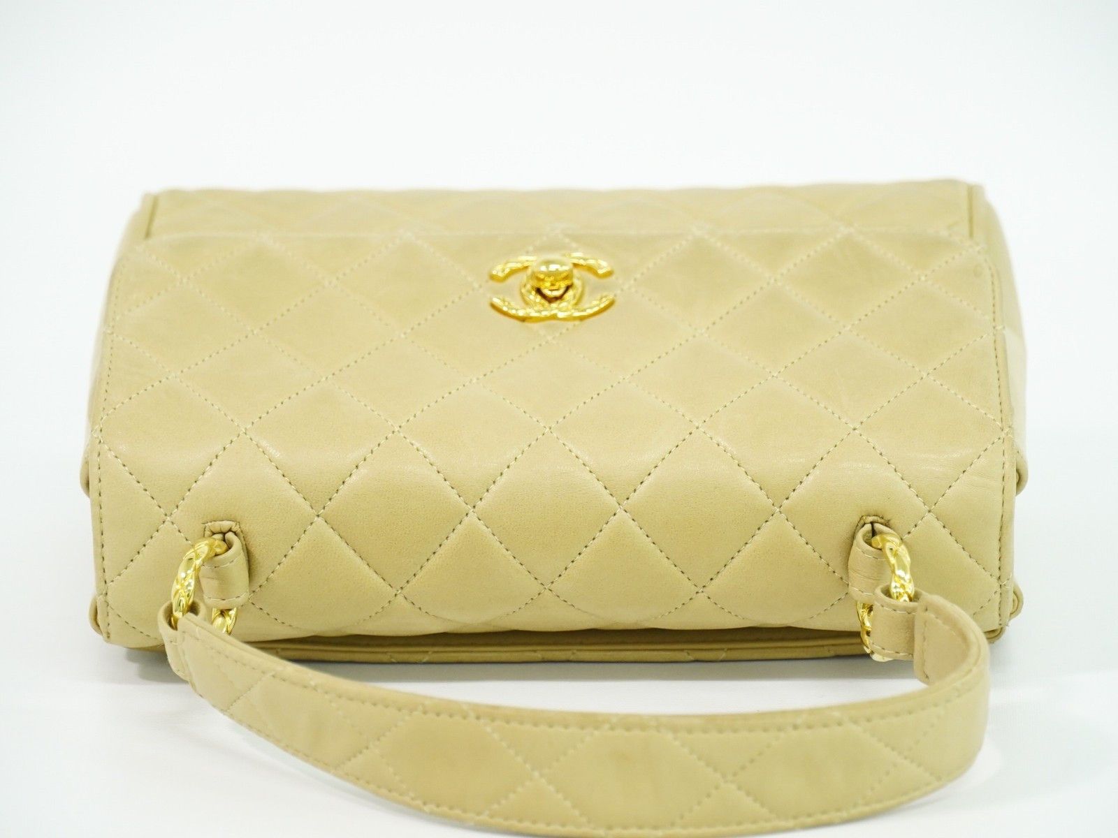 Chanel Chanel Vintage Top Handle Flap Bag Quilted Lambskin Size ONE SIZE - 18 Thumbnail