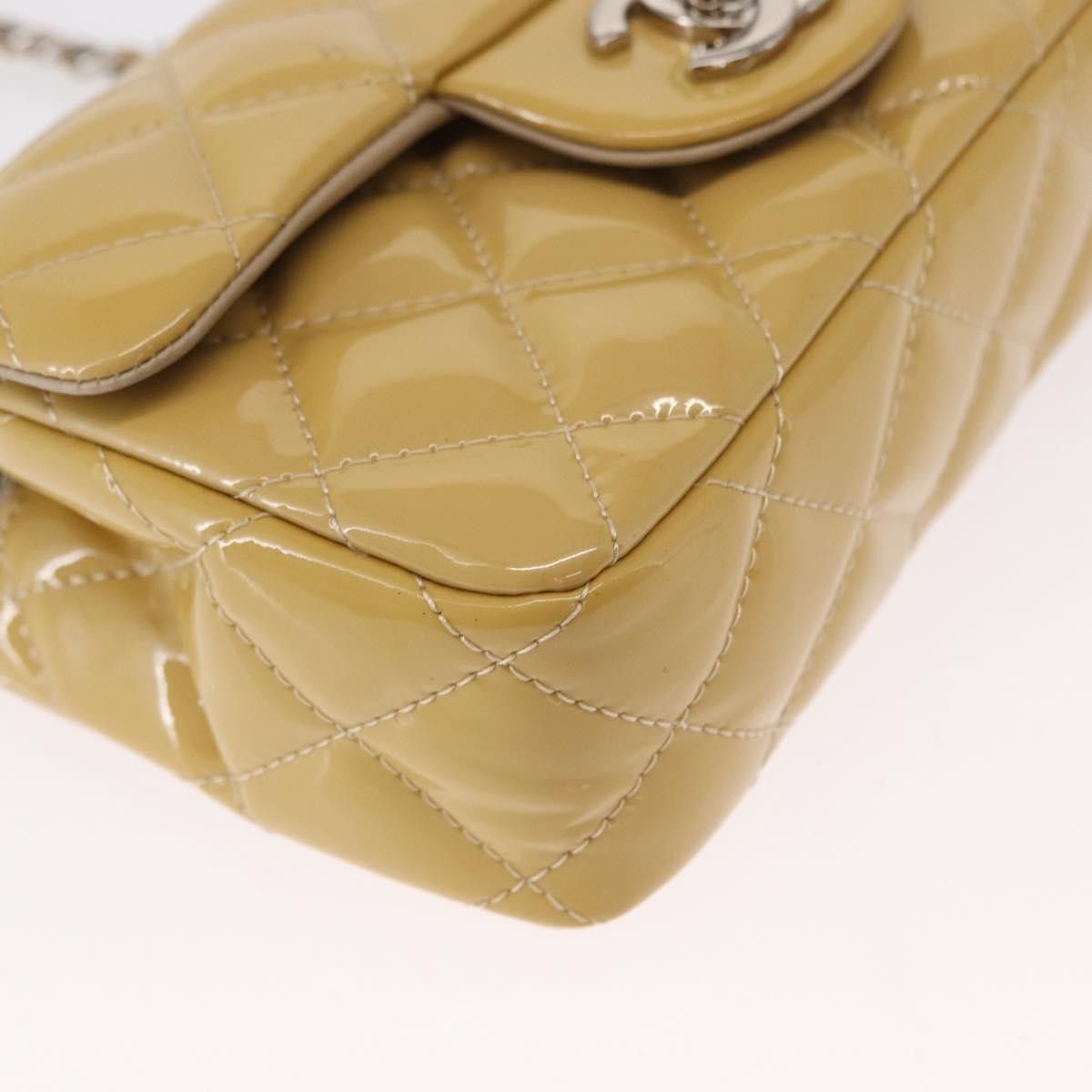 Chanel Chanel Vintage Classic Single Flap Bag Quilted Patent Size ONE SIZE - 9 Thumbnail