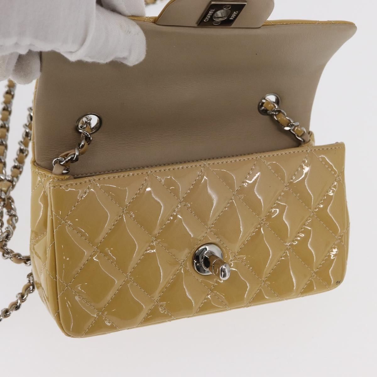 Chanel Chanel Vintage Classic Single Flap Bag Quilted Patent Size ONE SIZE - 22 Thumbnail