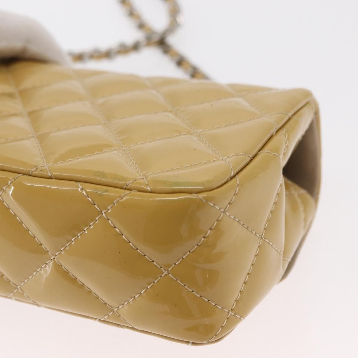Chanel Chanel Vintage Classic Single Flap Bag Quilted Patent Size ONE SIZE - 12 Thumbnail
