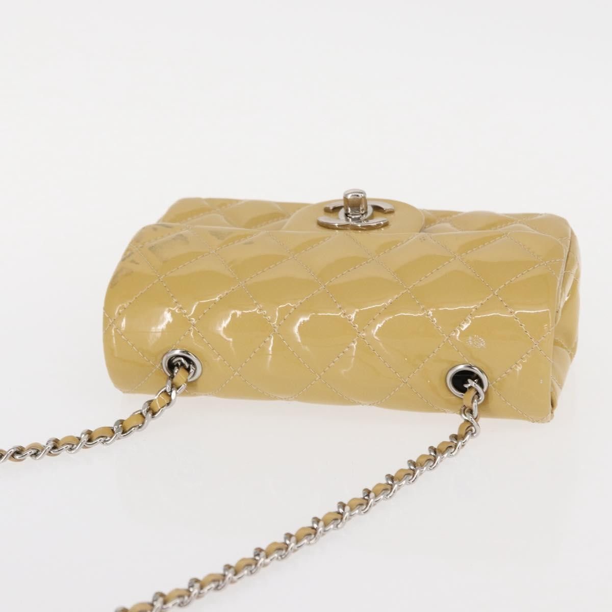 Chanel Chanel Vintage Classic Single Flap Bag Quilted Patent Size ONE SIZE - 16 Thumbnail
