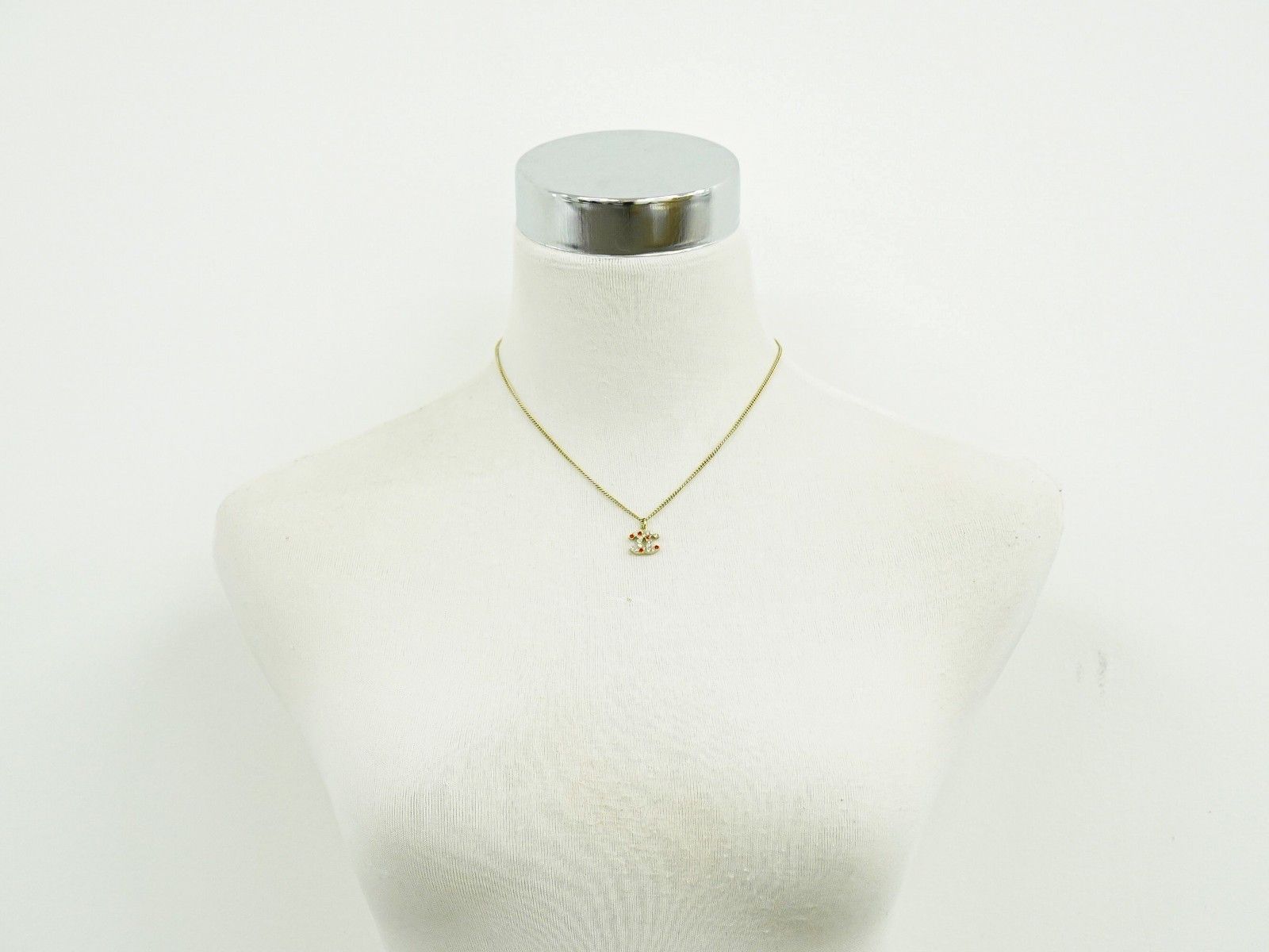 Chanel Chanel Rainbow CC Pendant Necklace Metal and Crystals Size ONE SIZE - 9 Thumbnail
