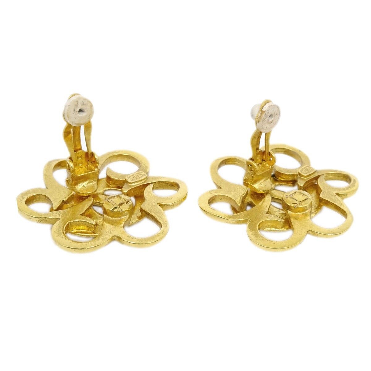 Chanel Chanel Vintage CC Flower Clip-On Metal Size ONE SIZE - 2 Thumbnail