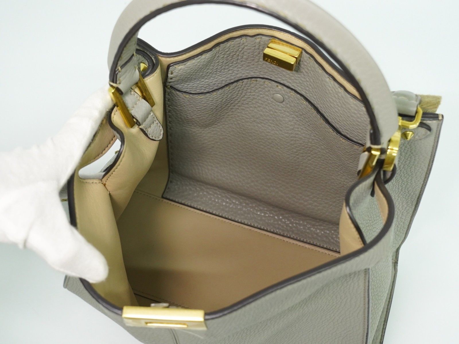 Fendi Fendi Peekaboo X-Lite Bag Leather Size ONE SIZE - 19 Thumbnail